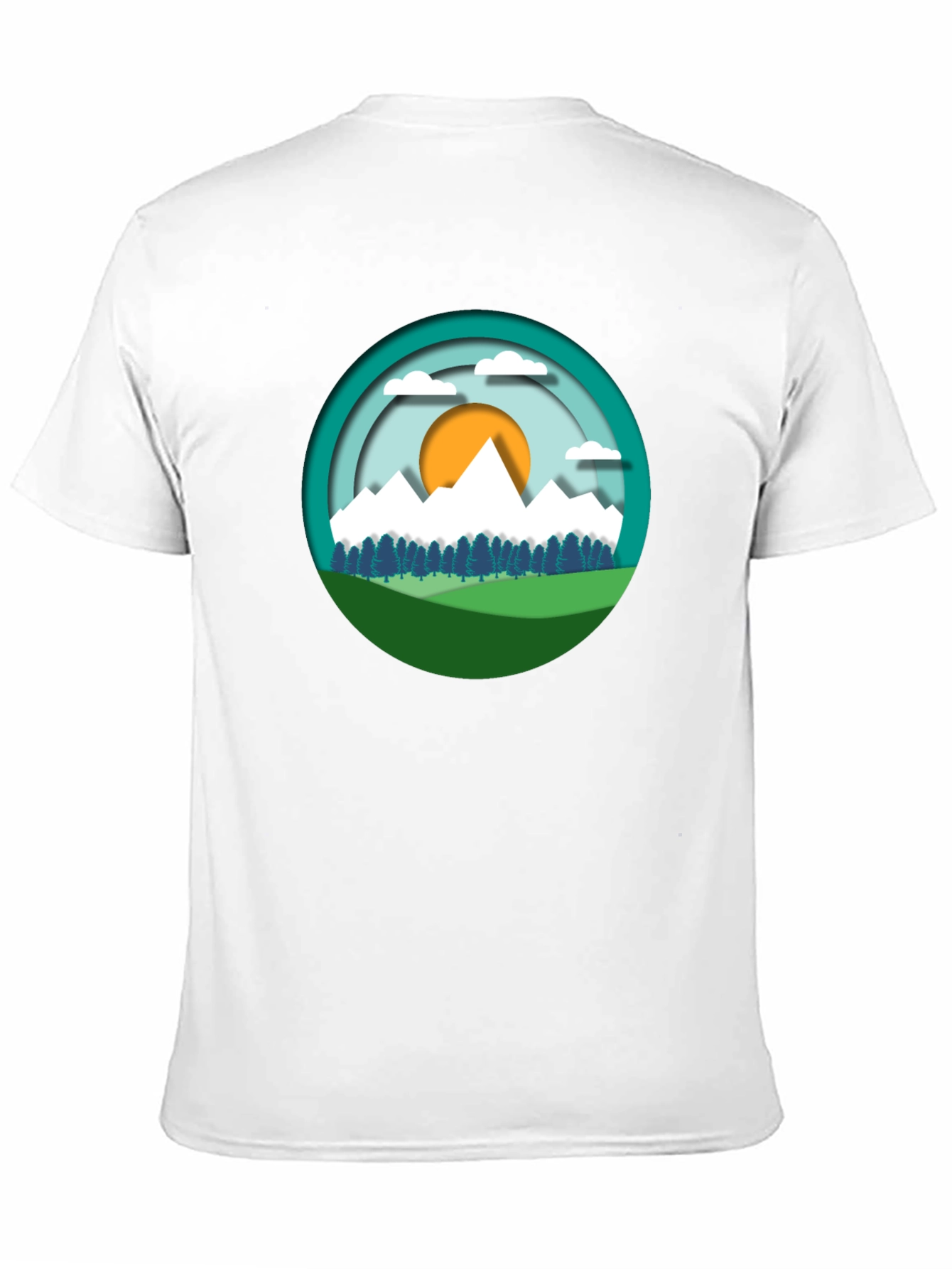 Mountain Scene Graphic Tee - Nature Lover Shirt