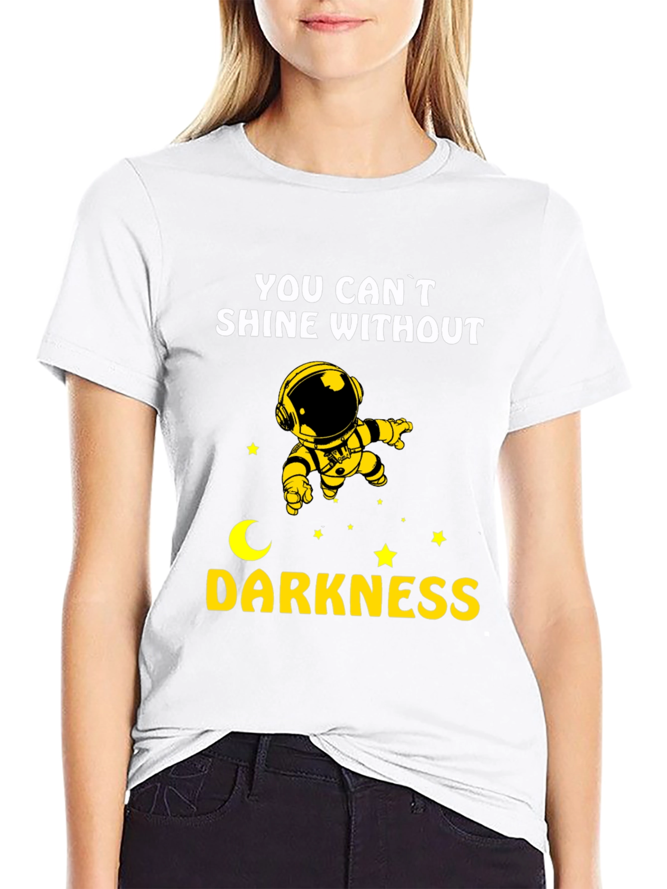 Astronaut Shine Without Darkness Graphic Tee