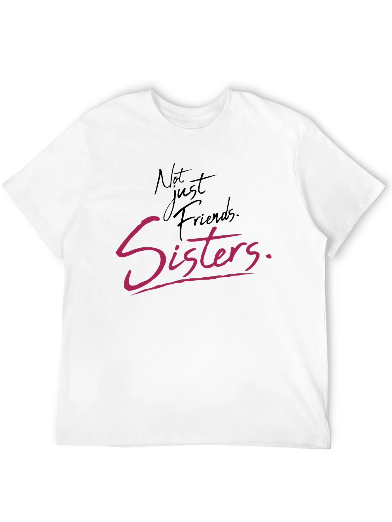 Not Just Friends Sisters Tee - Black