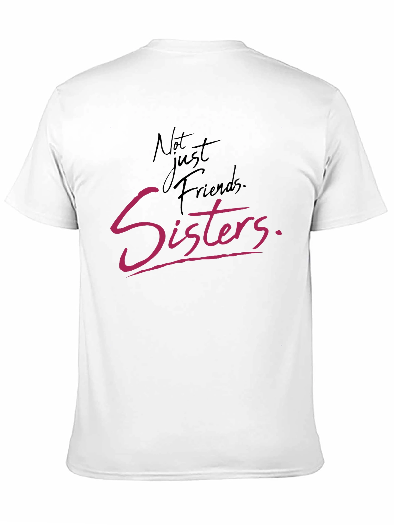 Not Just Friends Sisters Tee - Black