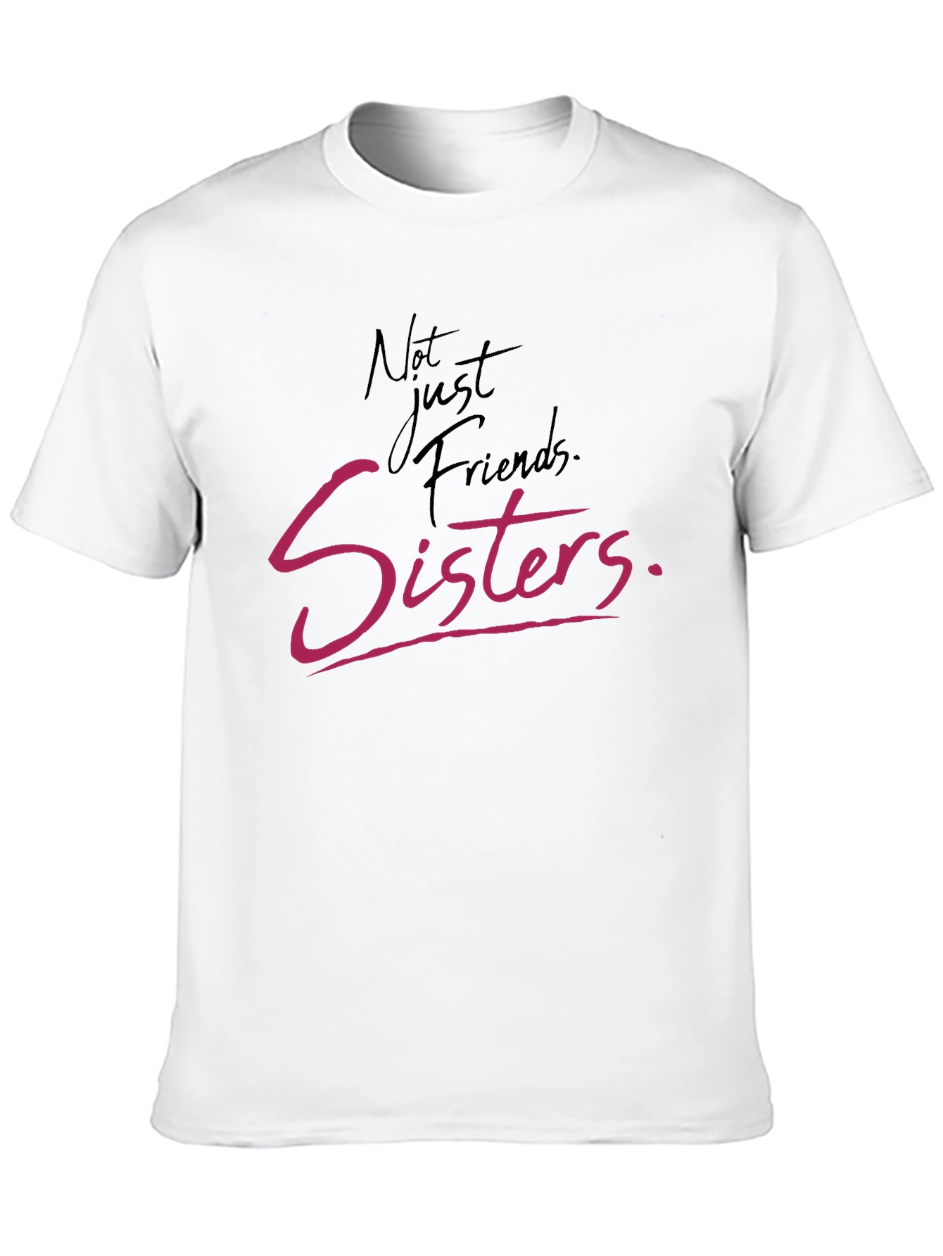 Not Just Friends Sisters Tee - Black