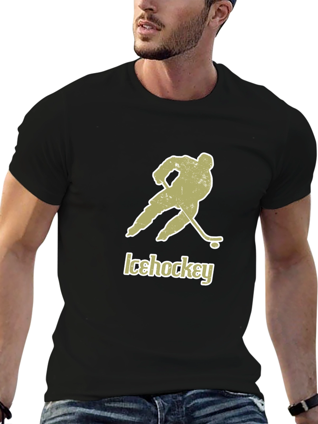 Ice Hockey Graphic Tee - Cool Sportswear