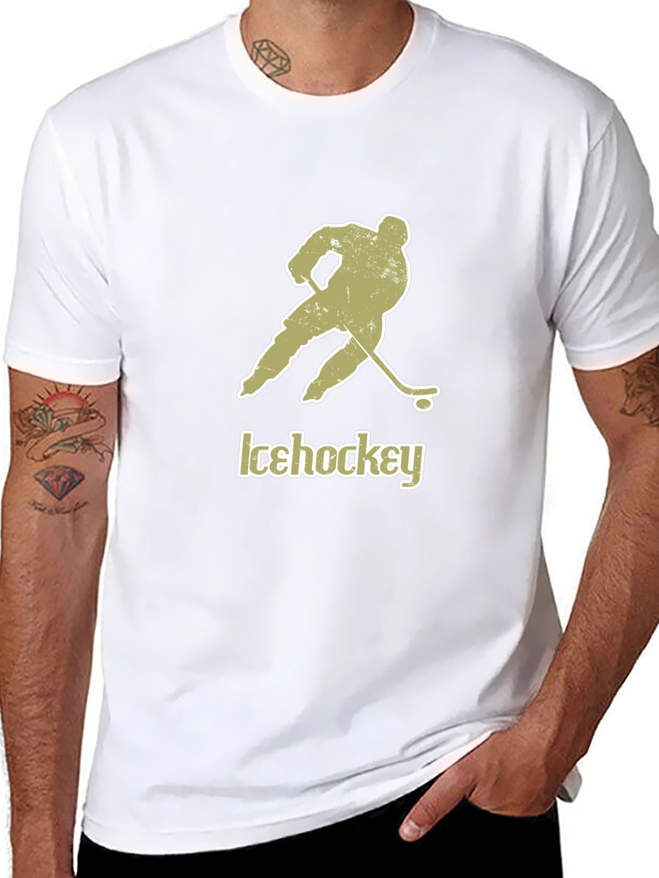 Ice Hockey Graphic Tee - Cool Sportswear