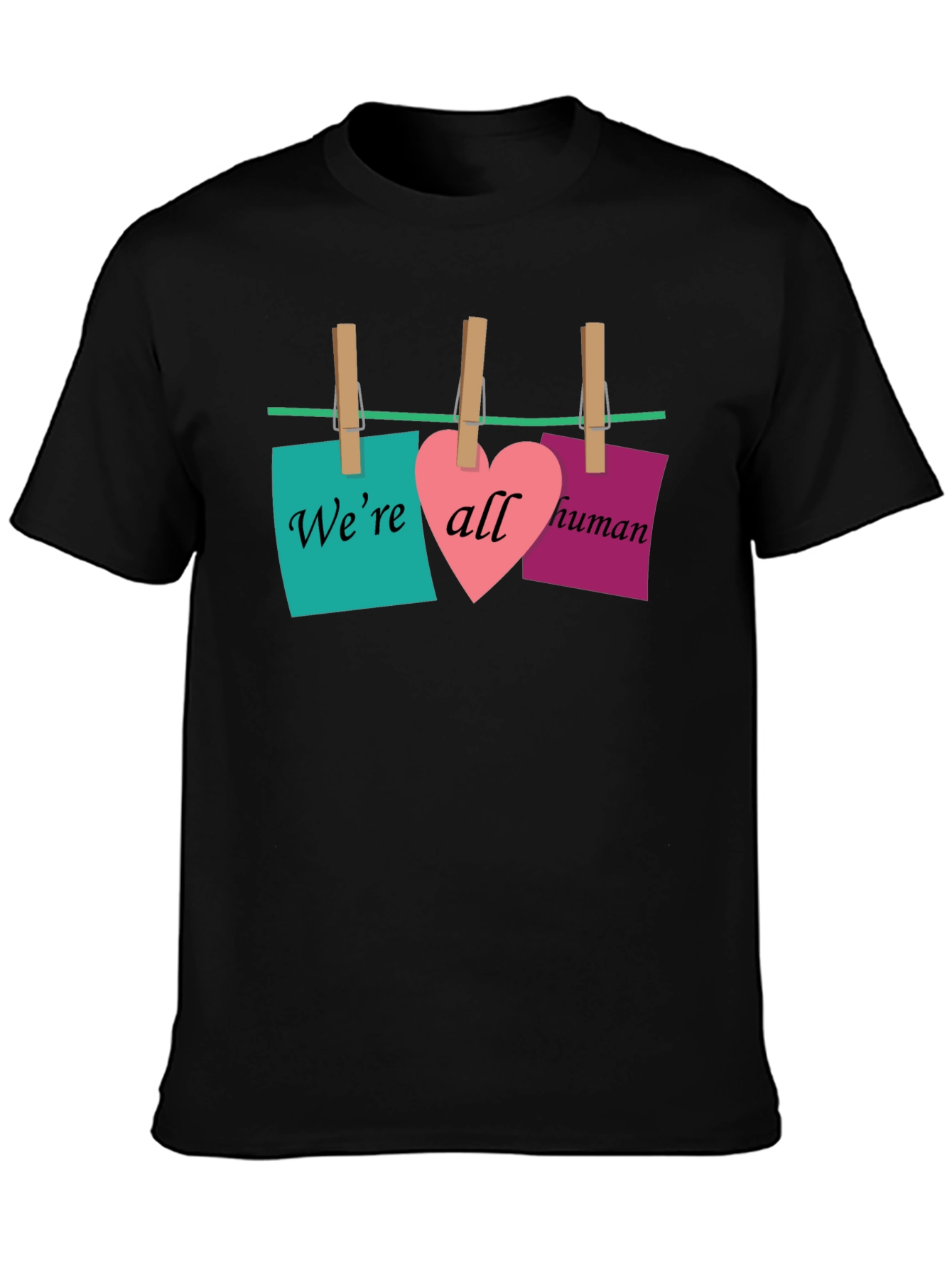 Were All Human T-Shirt - Equality & Love Design