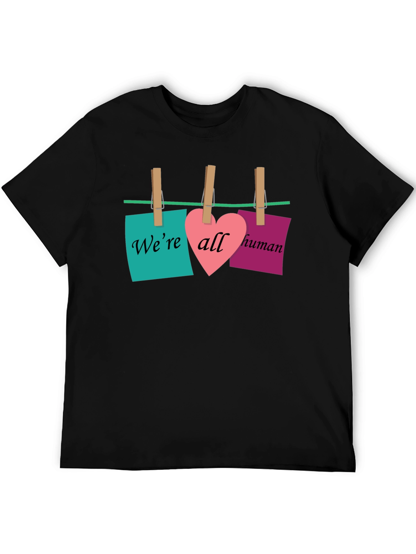 Were All Human T-Shirt - Equality & Love Design