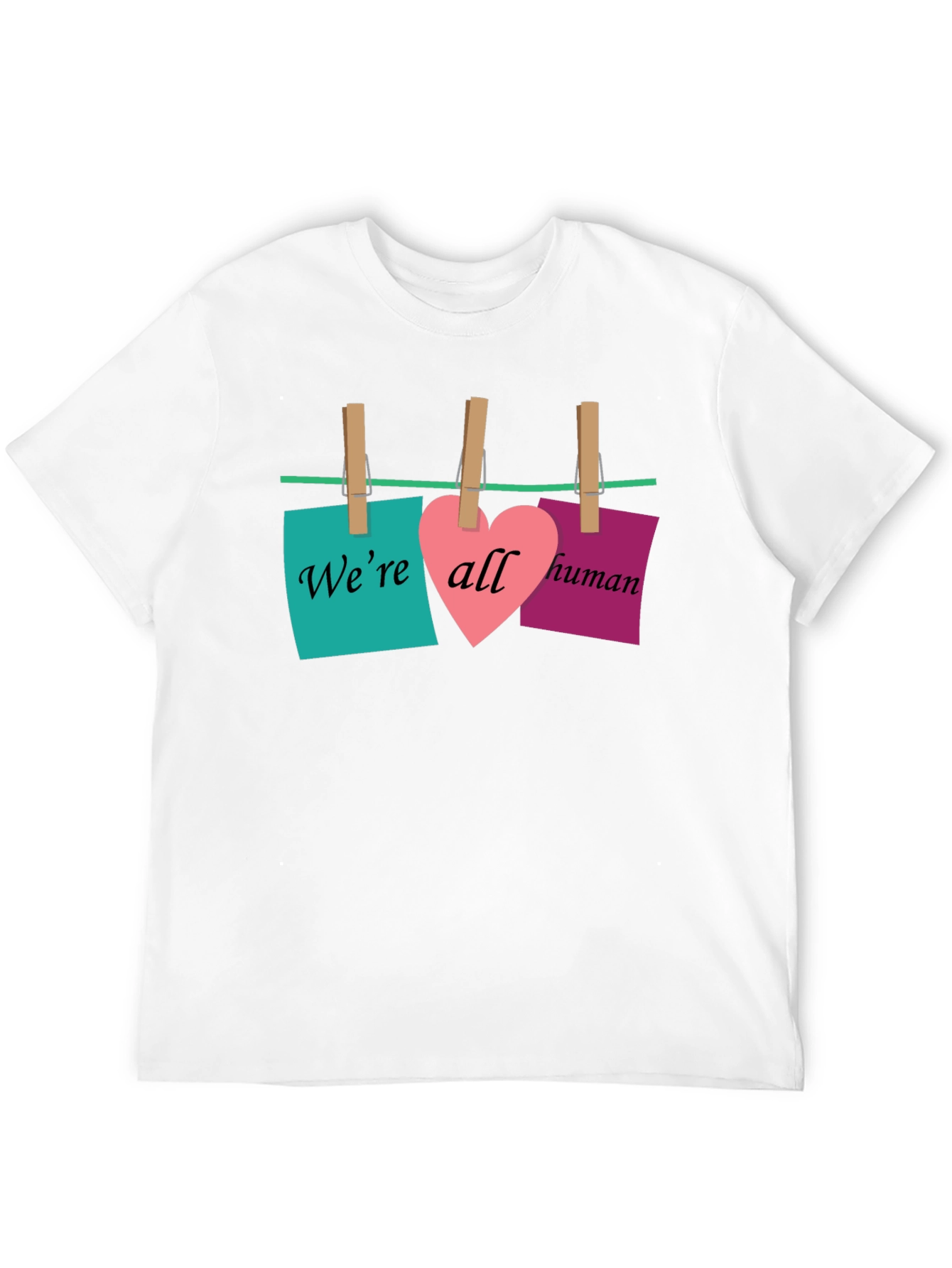 Were All Human T-Shirt - Equality & Love Design