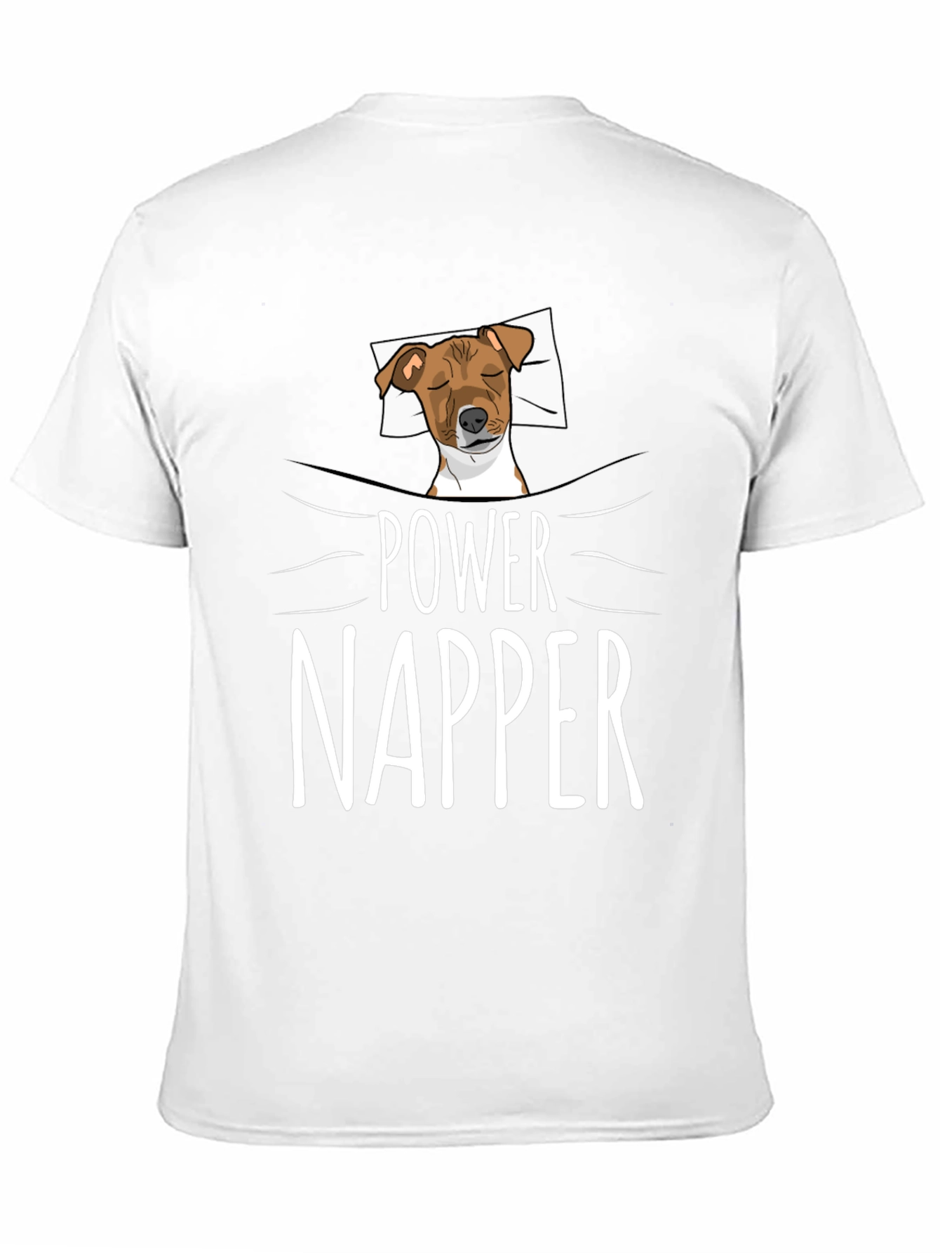 Power Napper Dog Graphic T-Shirt