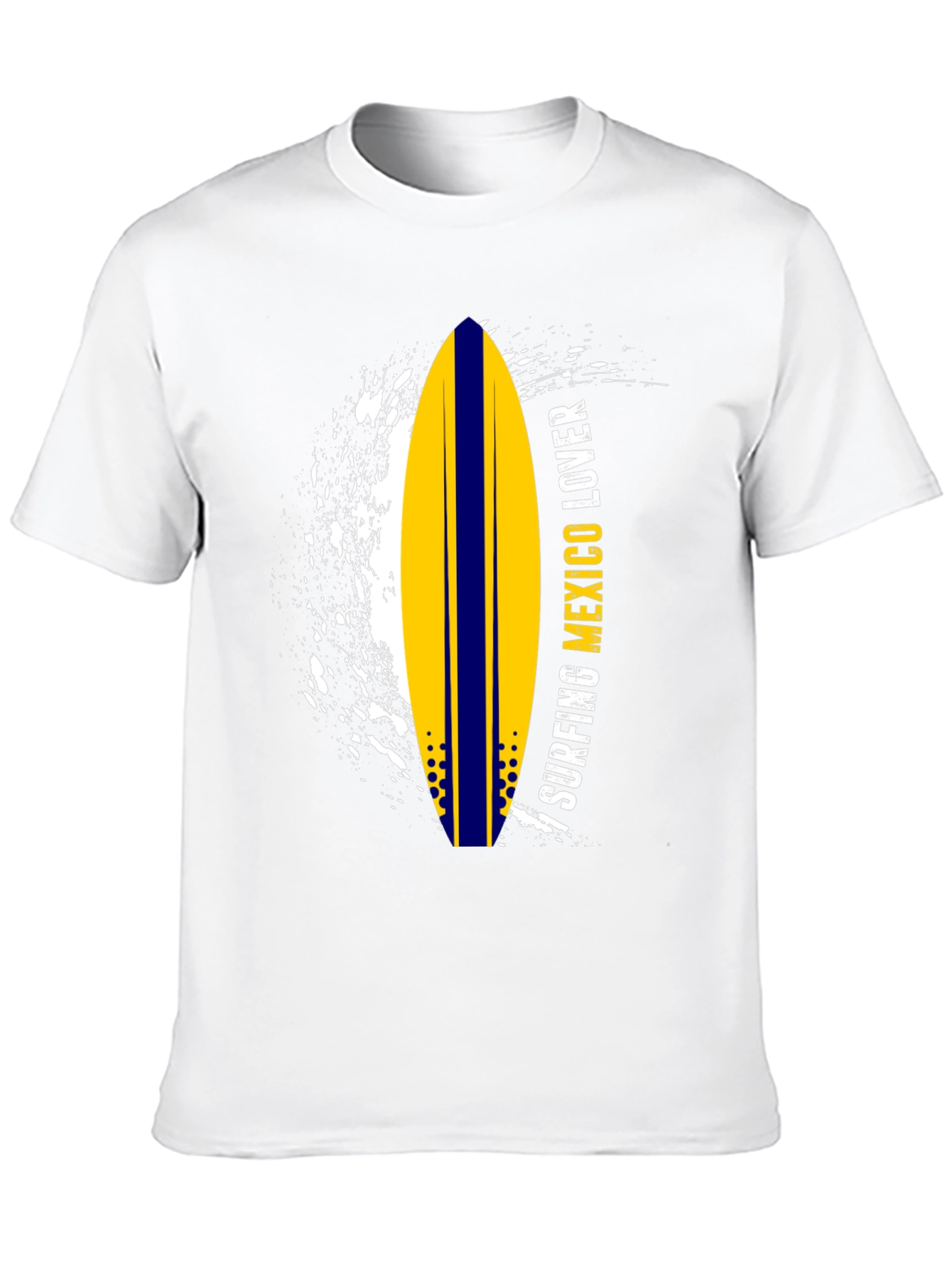 Surfing Mexico Lover Tee - Black Graphic T-Shirt