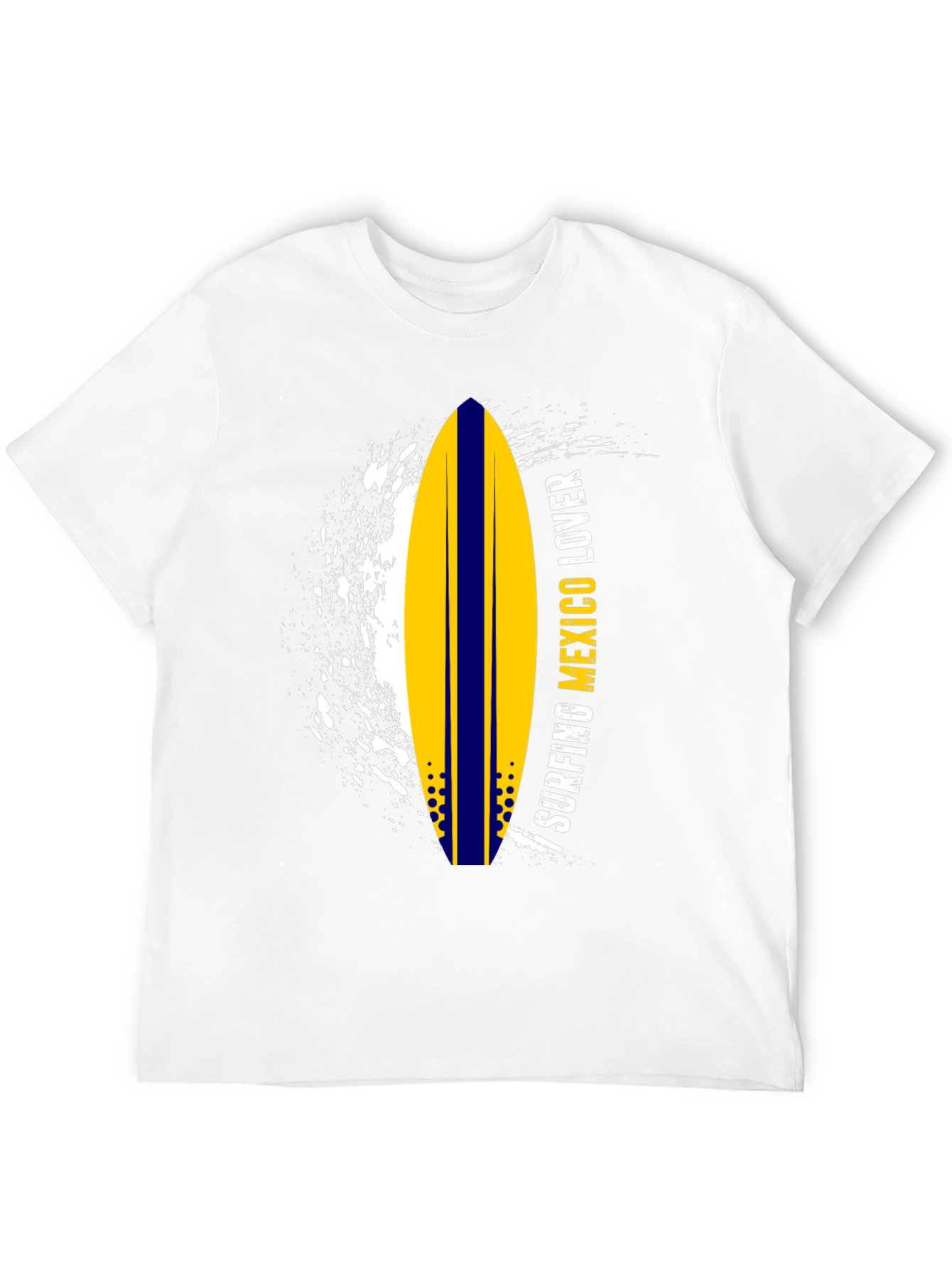 Surfing Mexico Lover Tee - Black Graphic T-Shirt