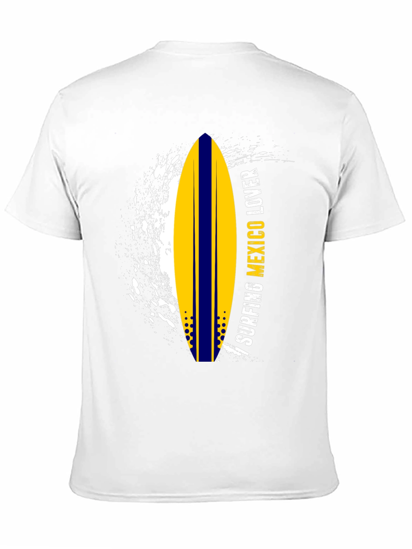 Surfing Mexico Lover Tee - Black Graphic T-Shirt