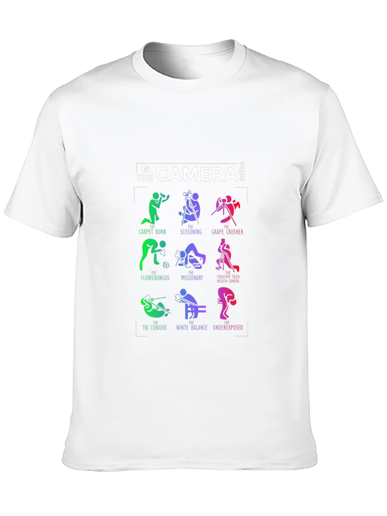 Camera Sutra Graphic T-Shirt - Photography Humor Tee