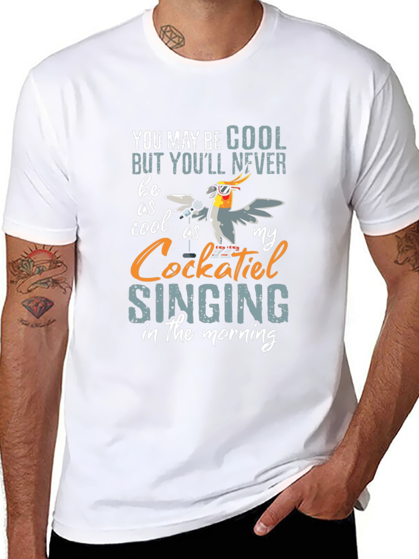 Cool Cockatiel Singing T-Shirt