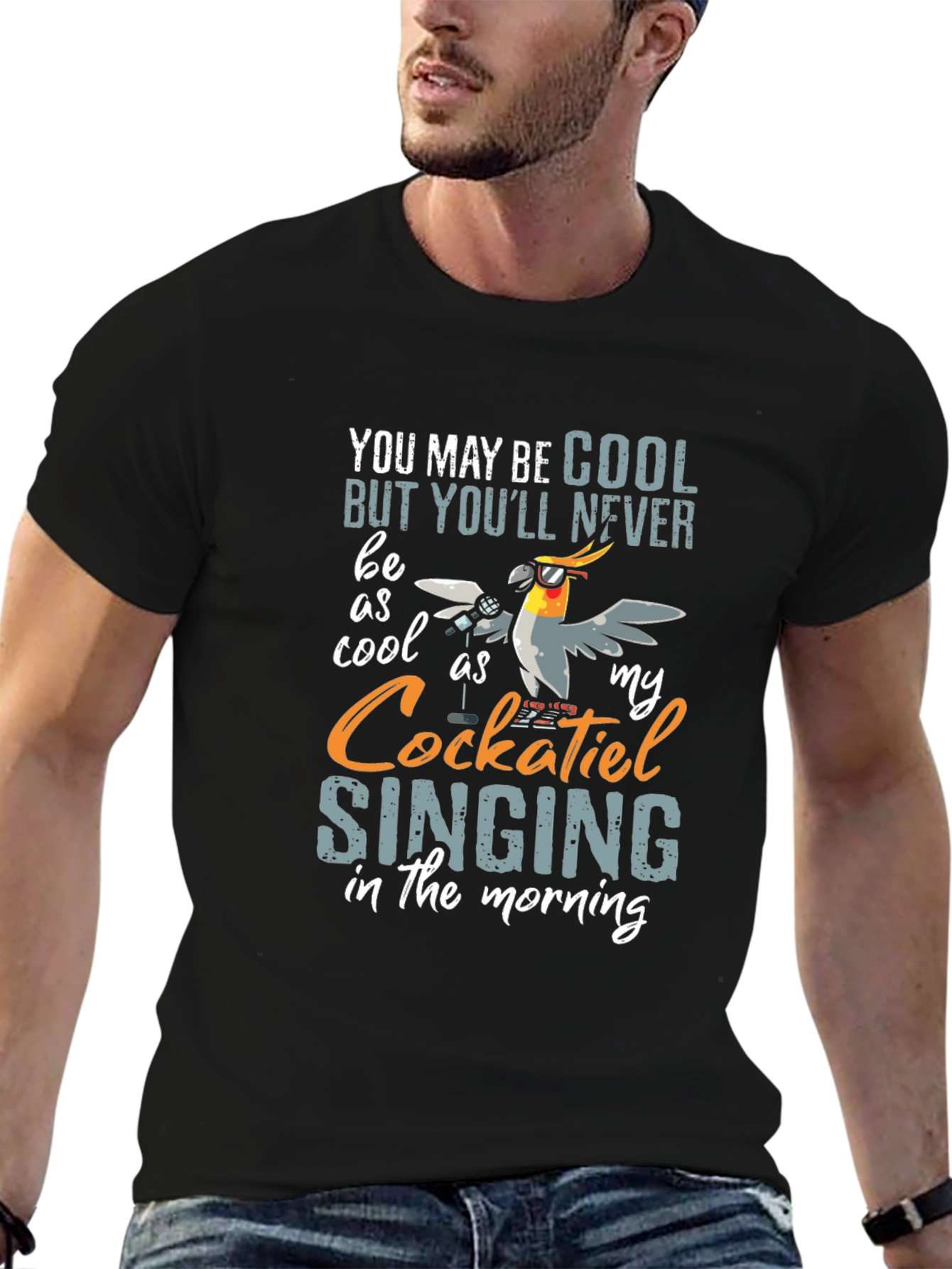 Cool Cockatiel Singing T-Shirt