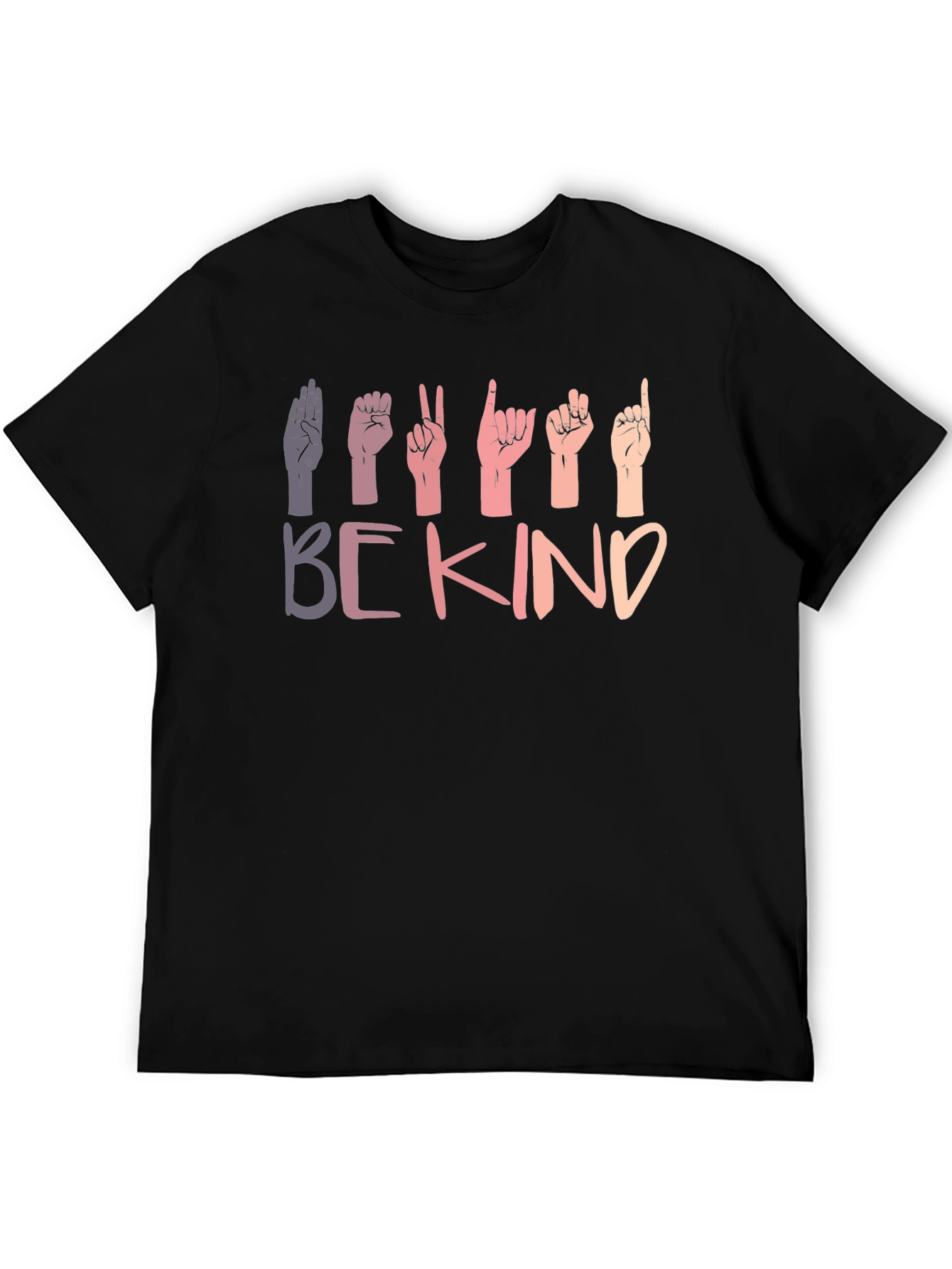 Be Kind ASL Sign Language Graphic T-Shirt