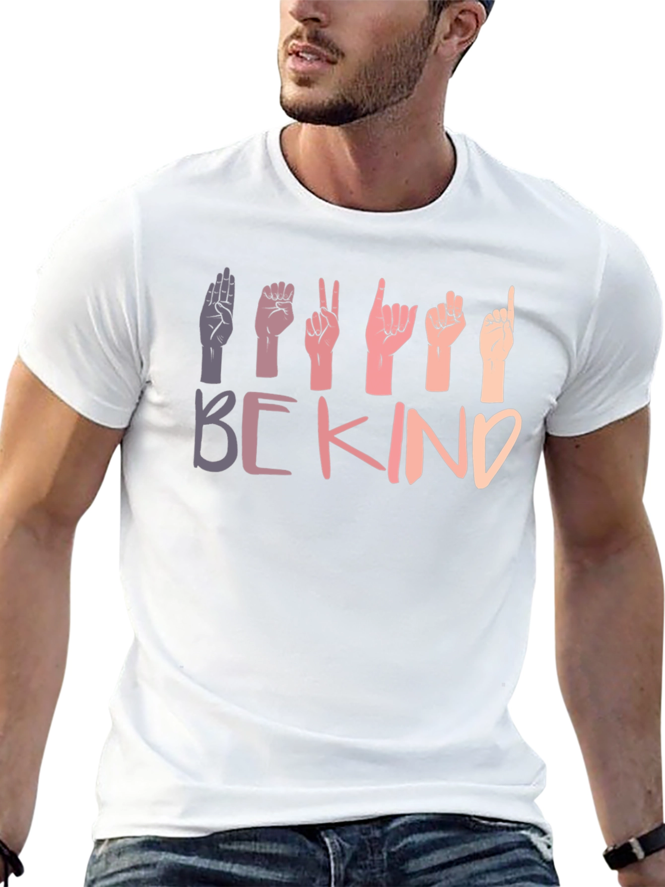 Be Kind ASL Sign Language Graphic T-Shirt