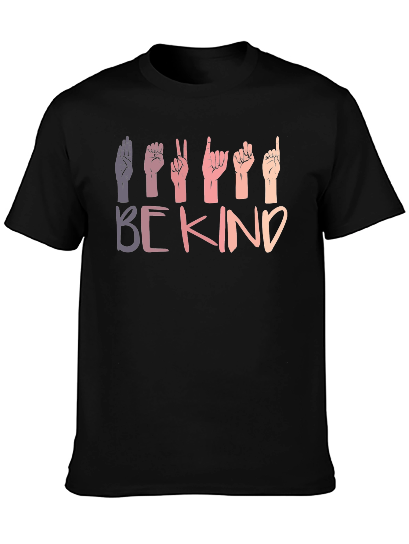 Be Kind ASL Sign Language Graphic T-Shirt