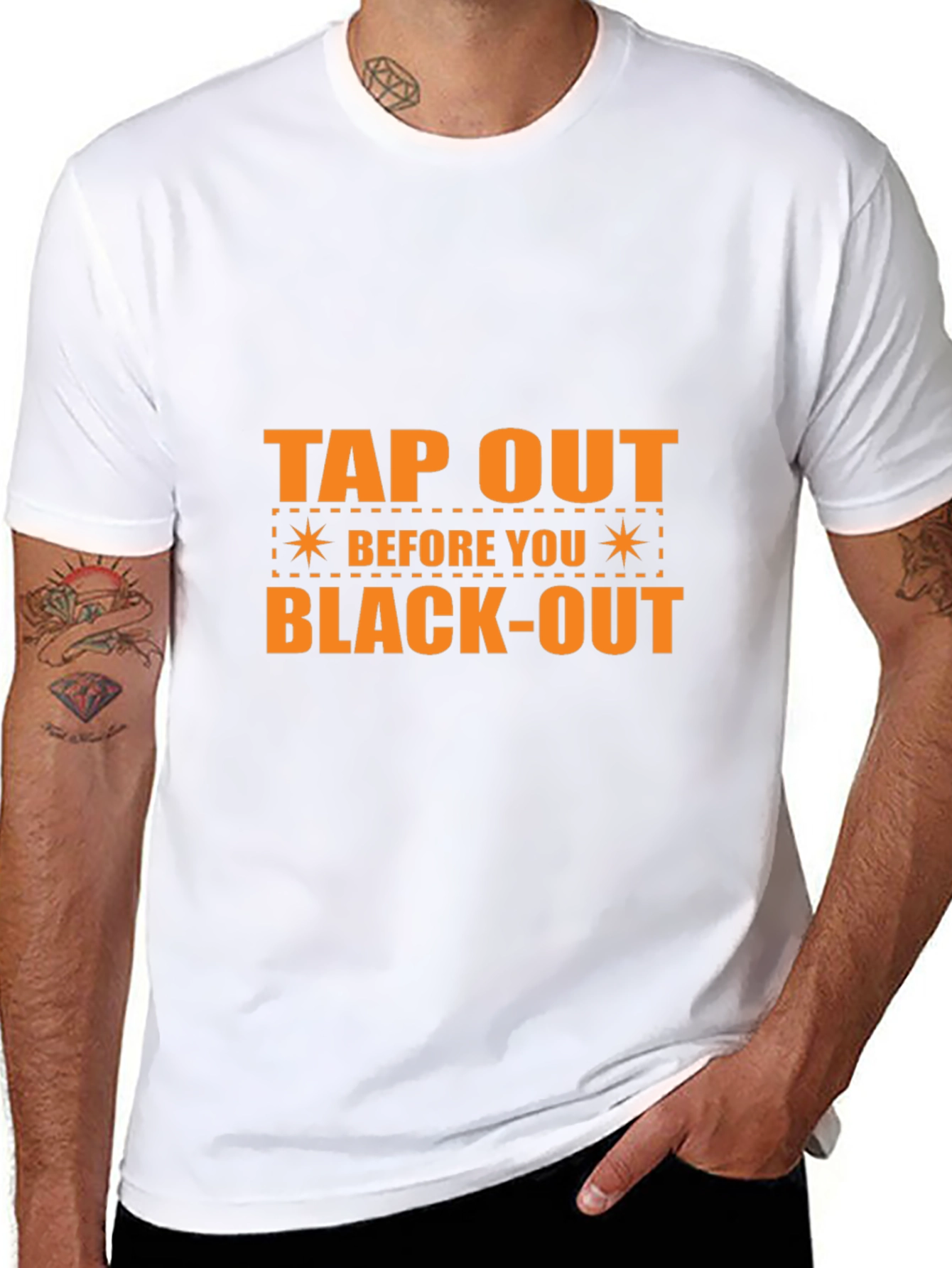 Tap Out Before You Black-Out Graphic T-Shirt