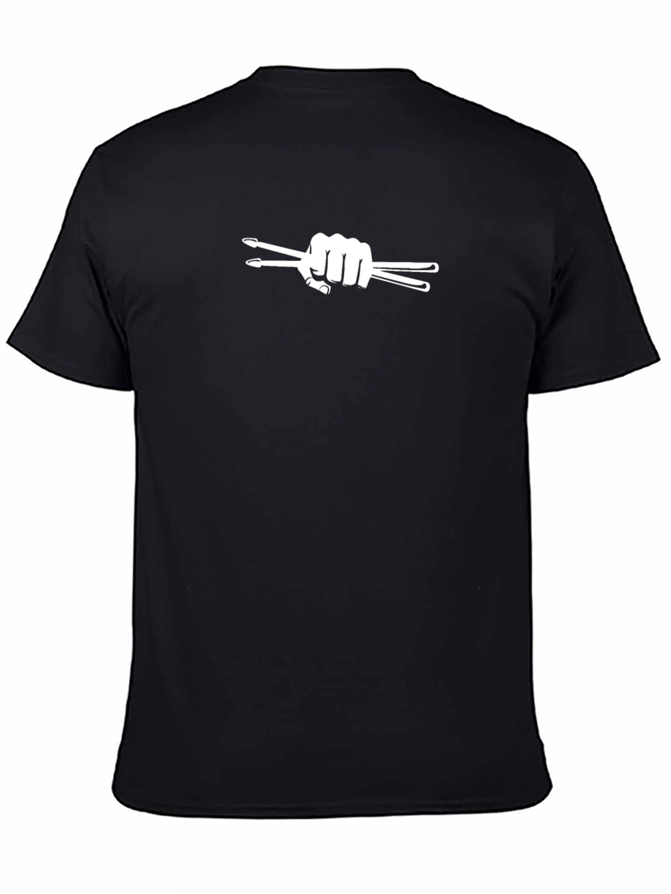 Drummers Grip Graphic Tee - Black Cotton T-Shirt