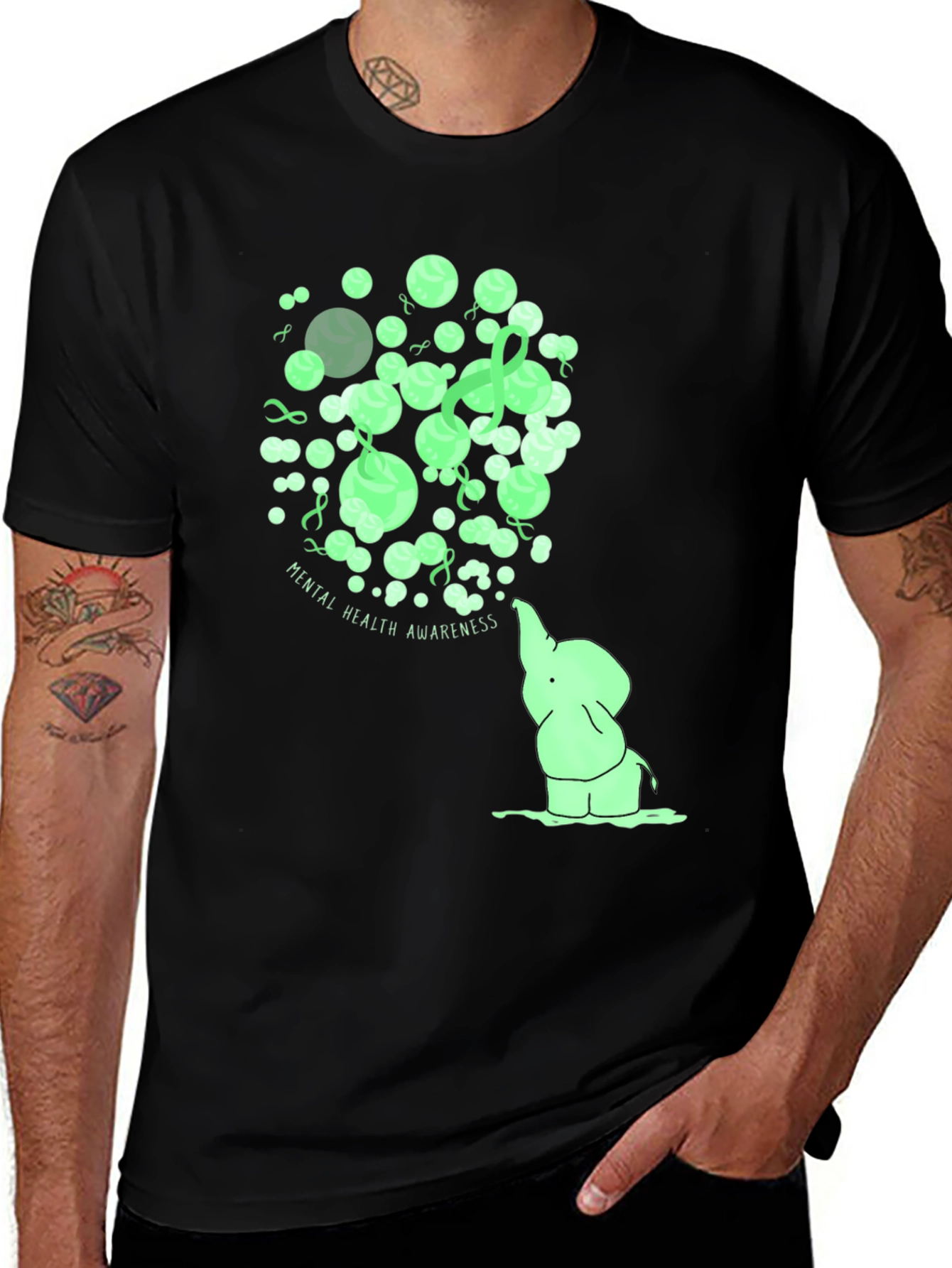 Mental Health Awareness Elephant T-Shirt