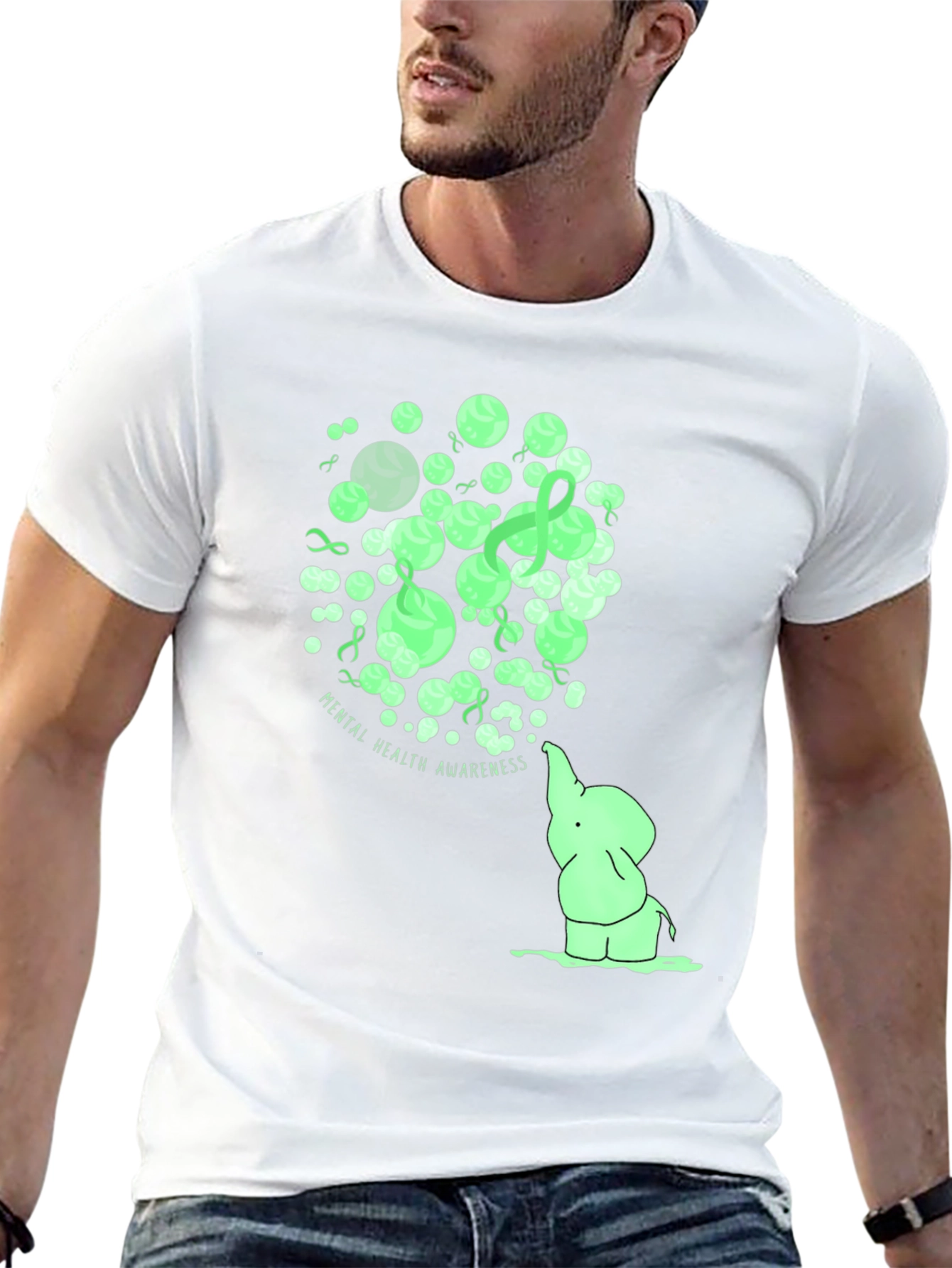 Mental Health Awareness Elephant T-Shirt