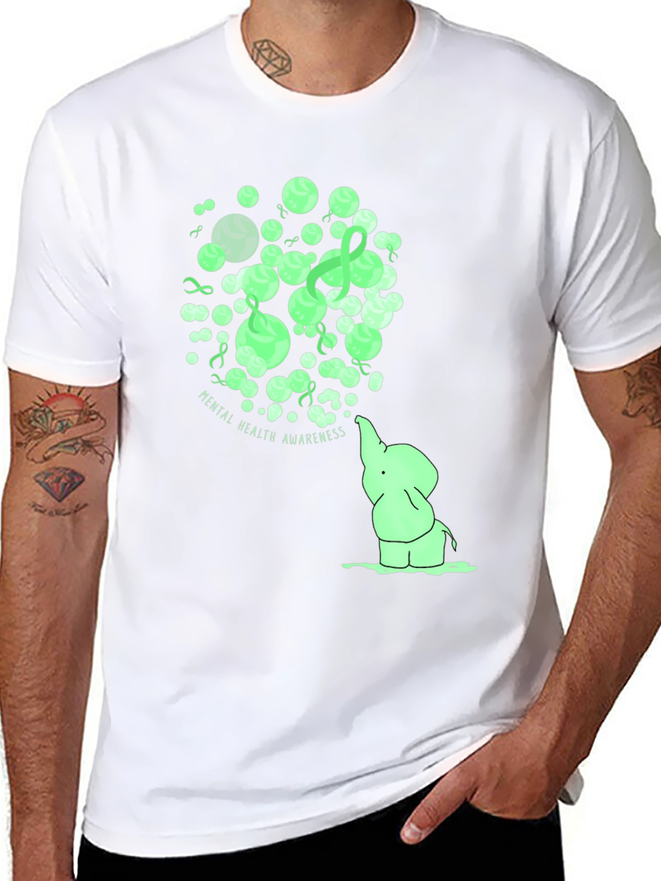 Mental Health Awareness Elephant T-Shirt