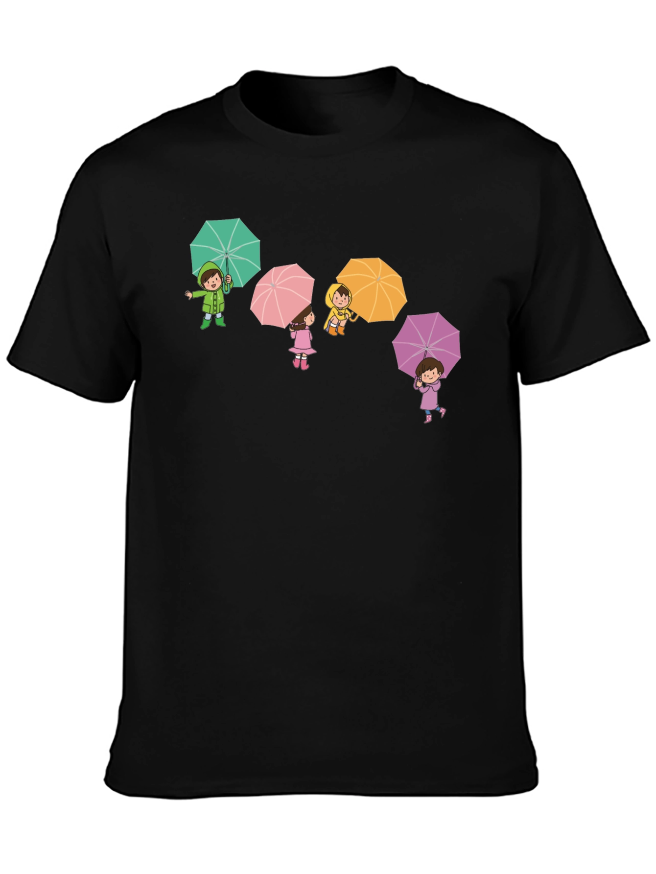 Umbrella Kids Graphic Tee - Black