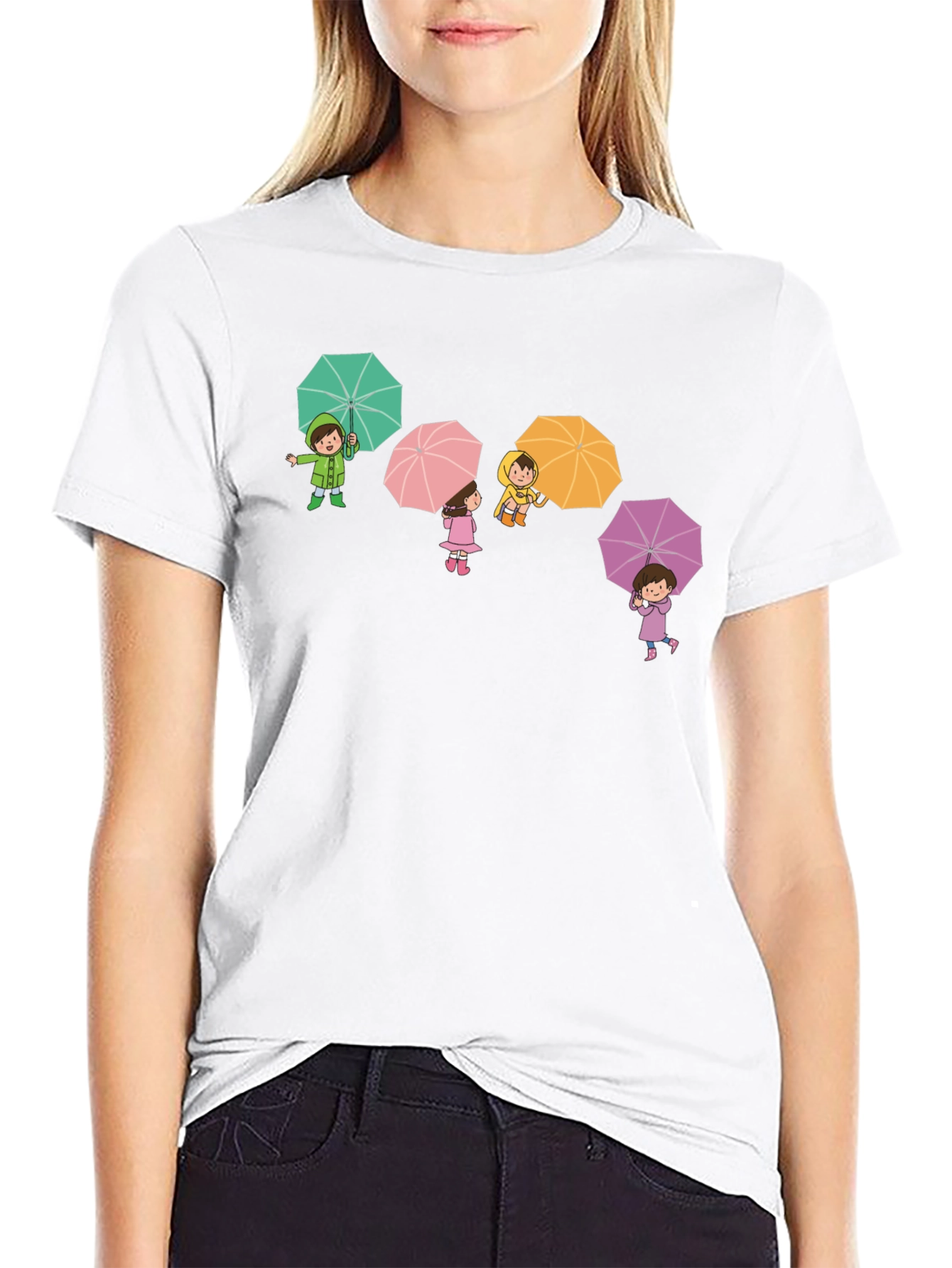 Umbrella Kids Graphic Tee - Black