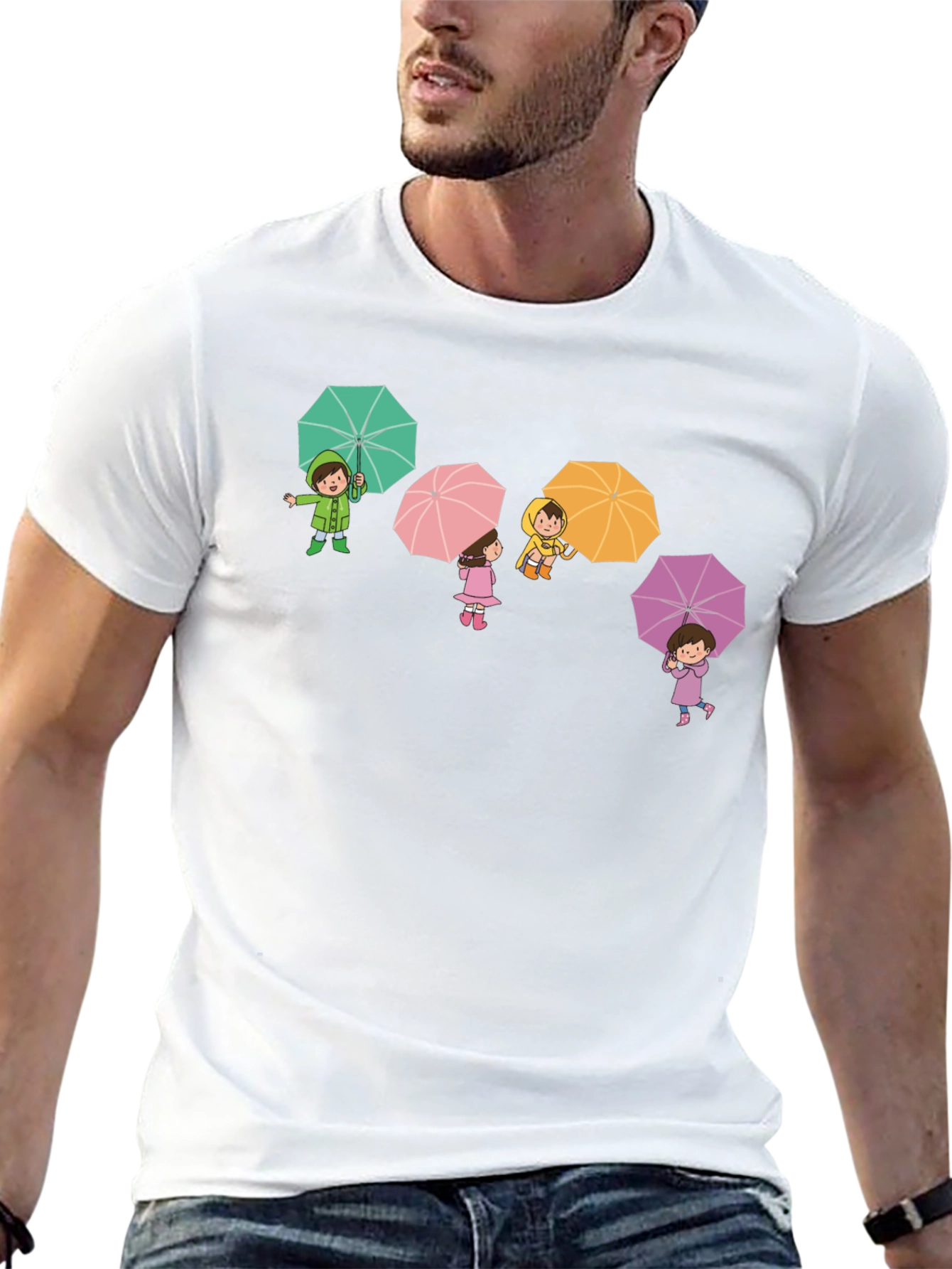 Umbrella Kids Graphic Tee - Black