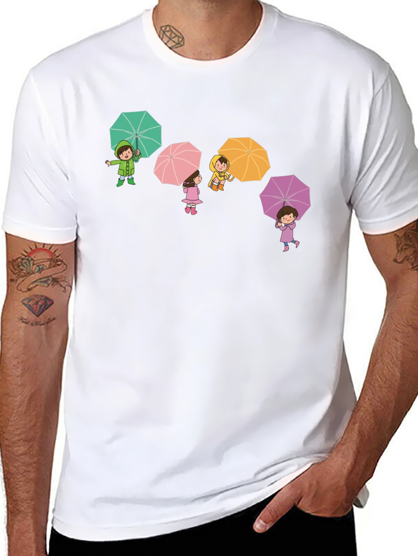 Umbrella Kids Graphic Tee - Black