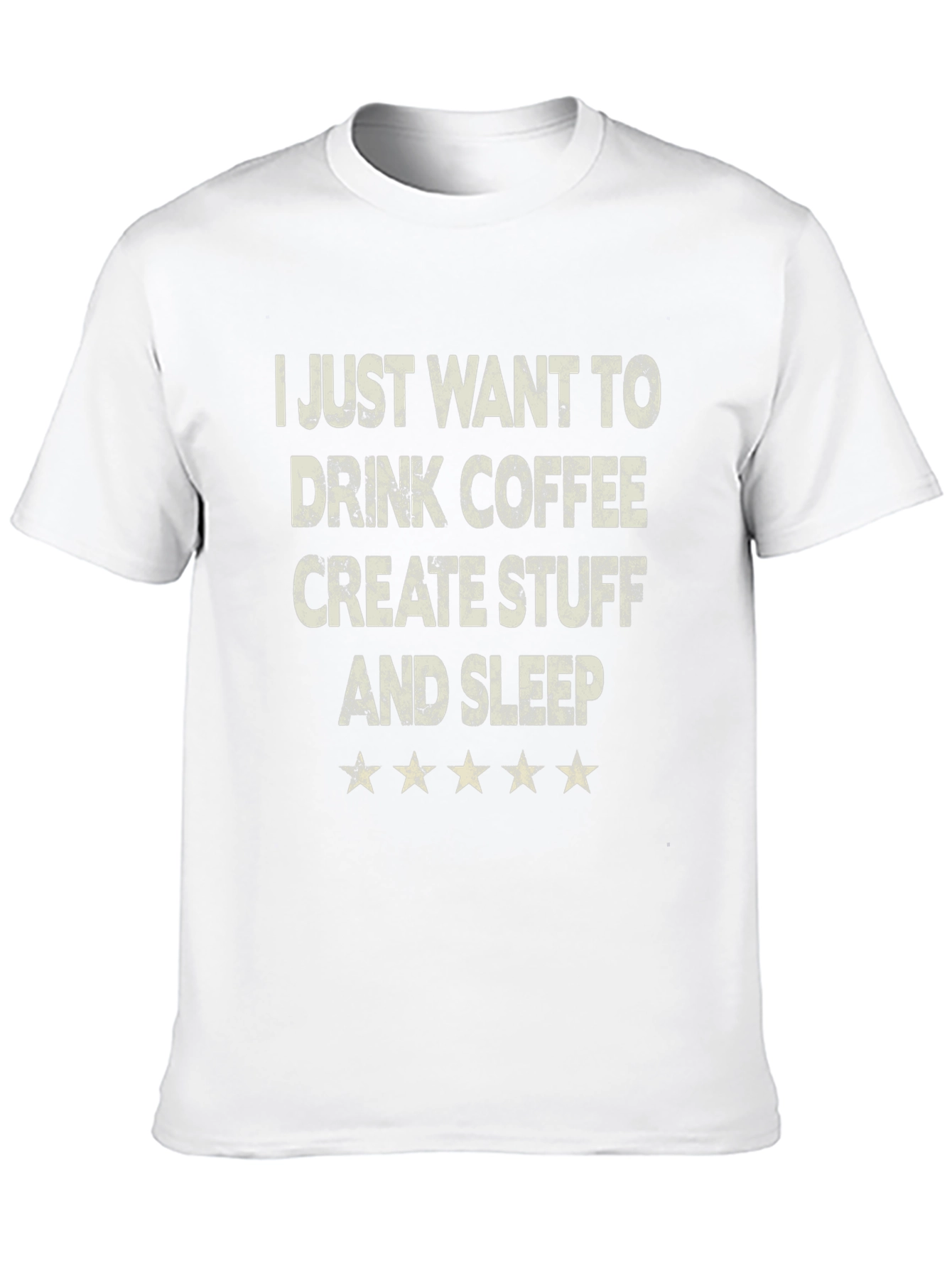 Coffee Create Sleep Black Graphic Tee