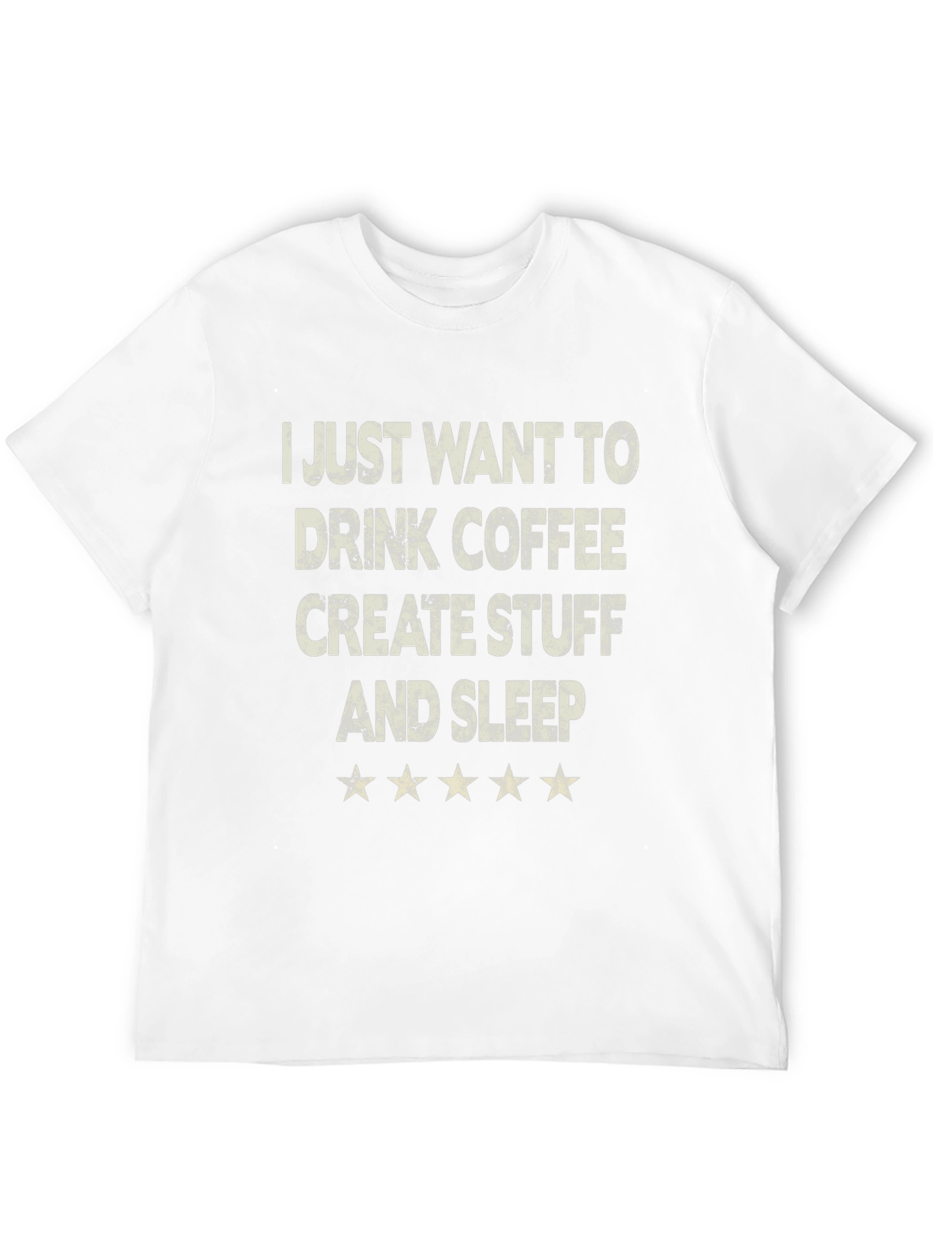 Coffee Create Sleep Black Graphic Tee