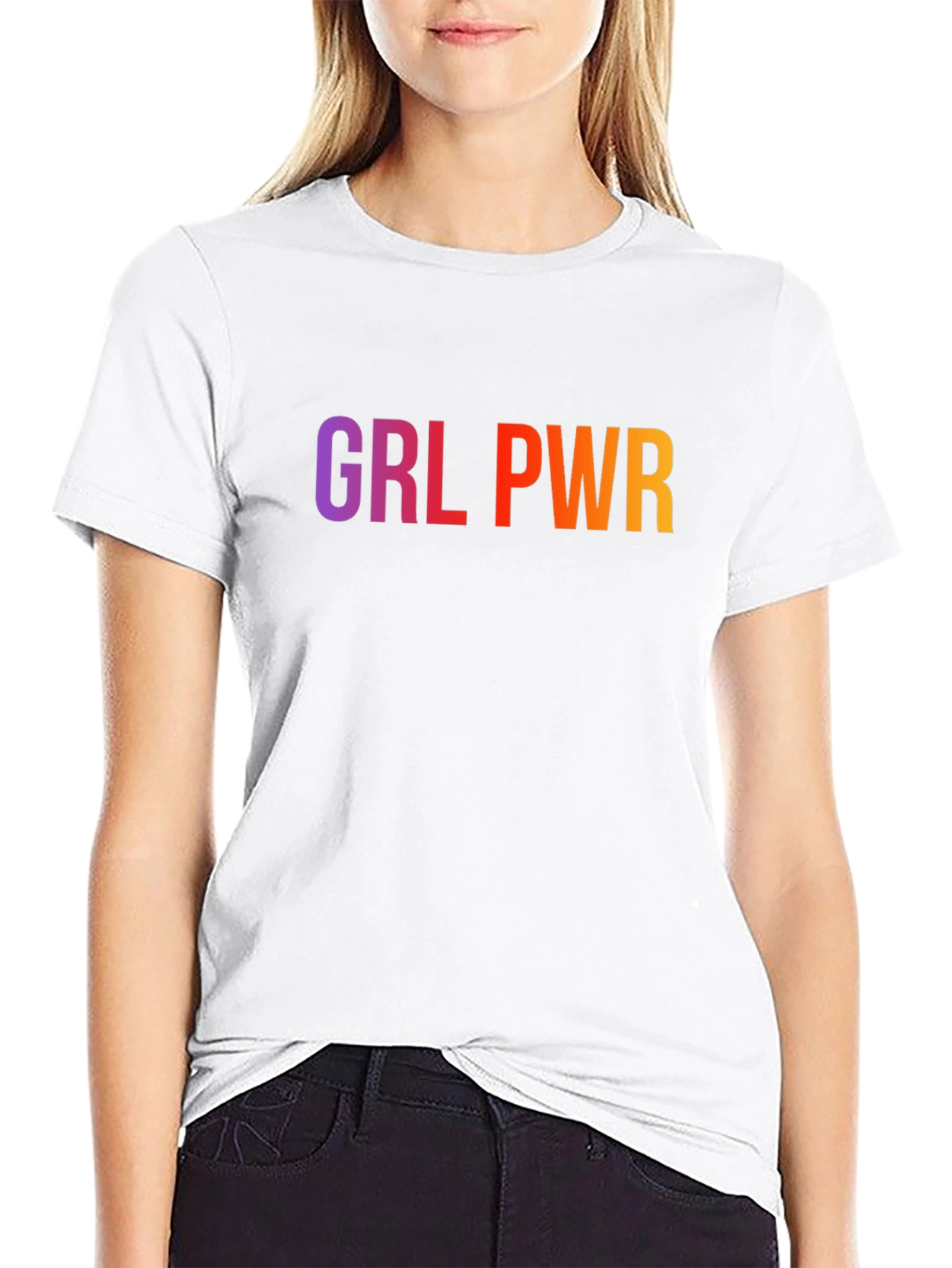 GRL PWR Graphic Tee - Empowering Style
