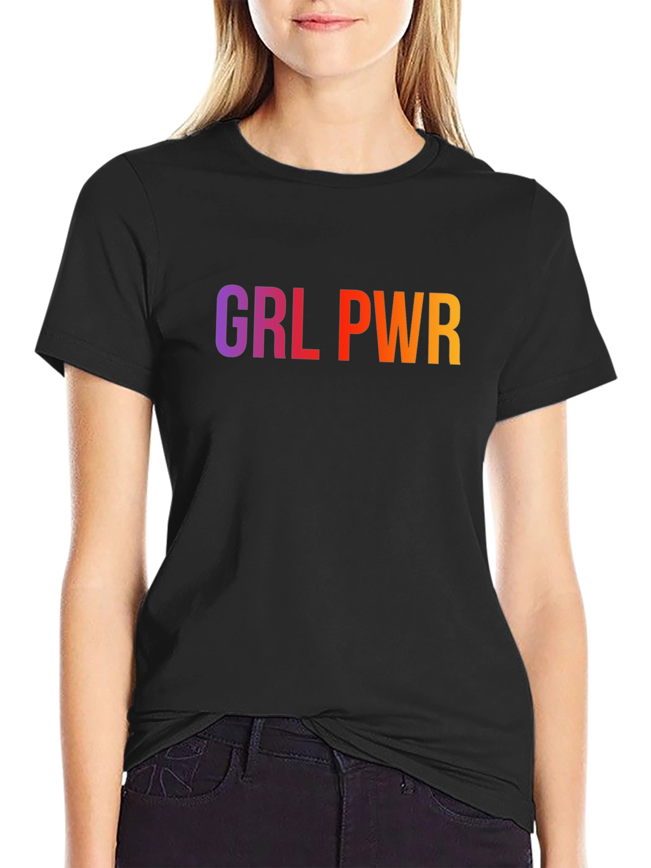GRL PWR Graphic Tee - Empowering Style