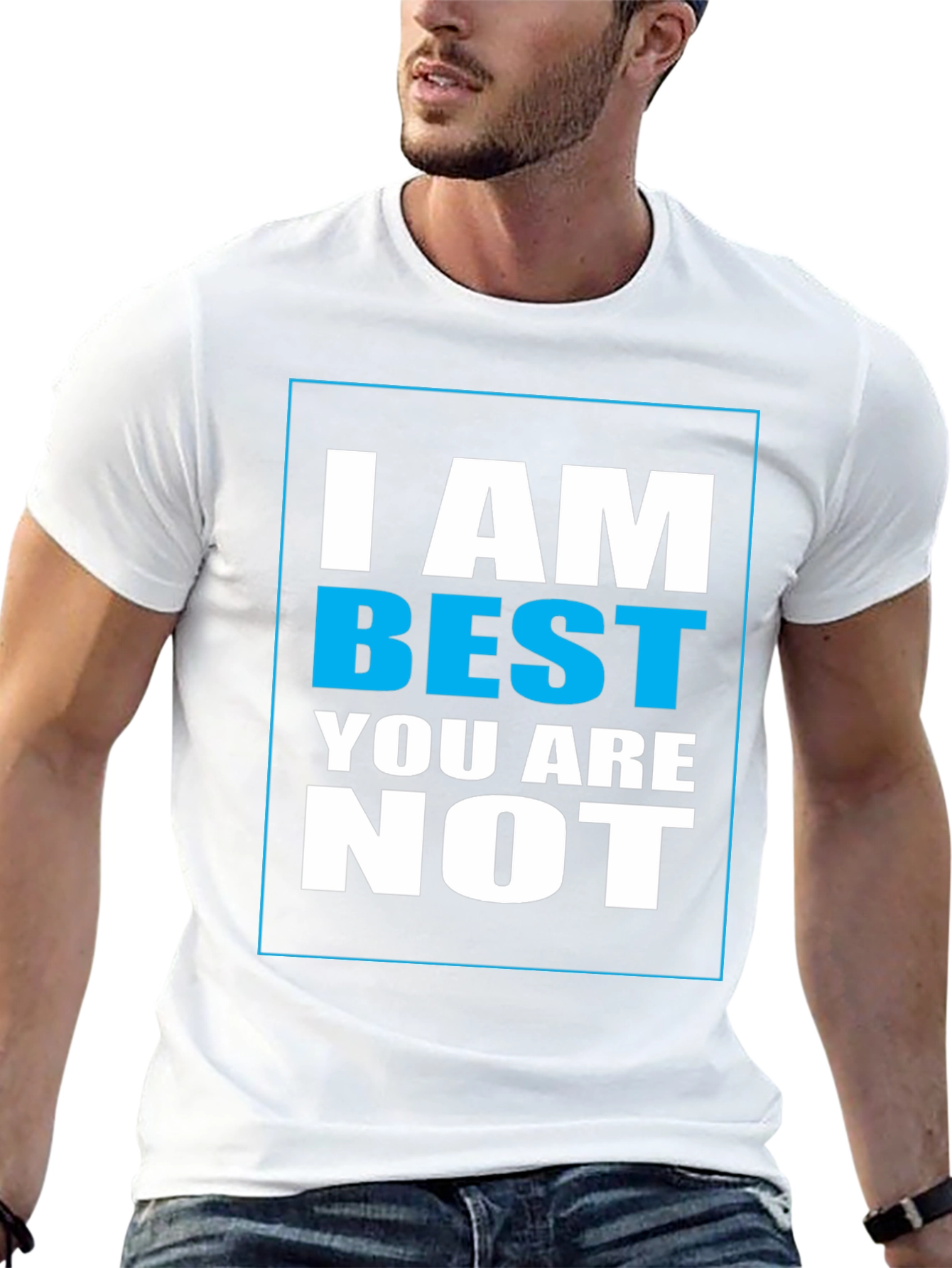 I Am Best Graphic Print T-Shirt
