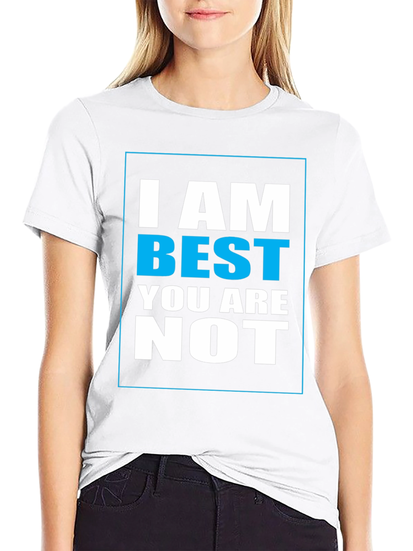 I Am Best Graphic Print T-Shirt