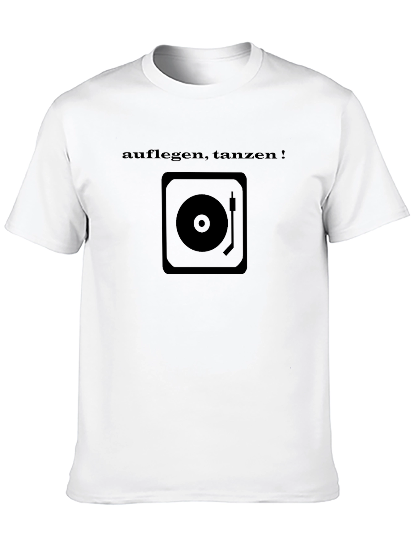 DJ Turntable Black T-Shirt - Auflegen Tanzen!