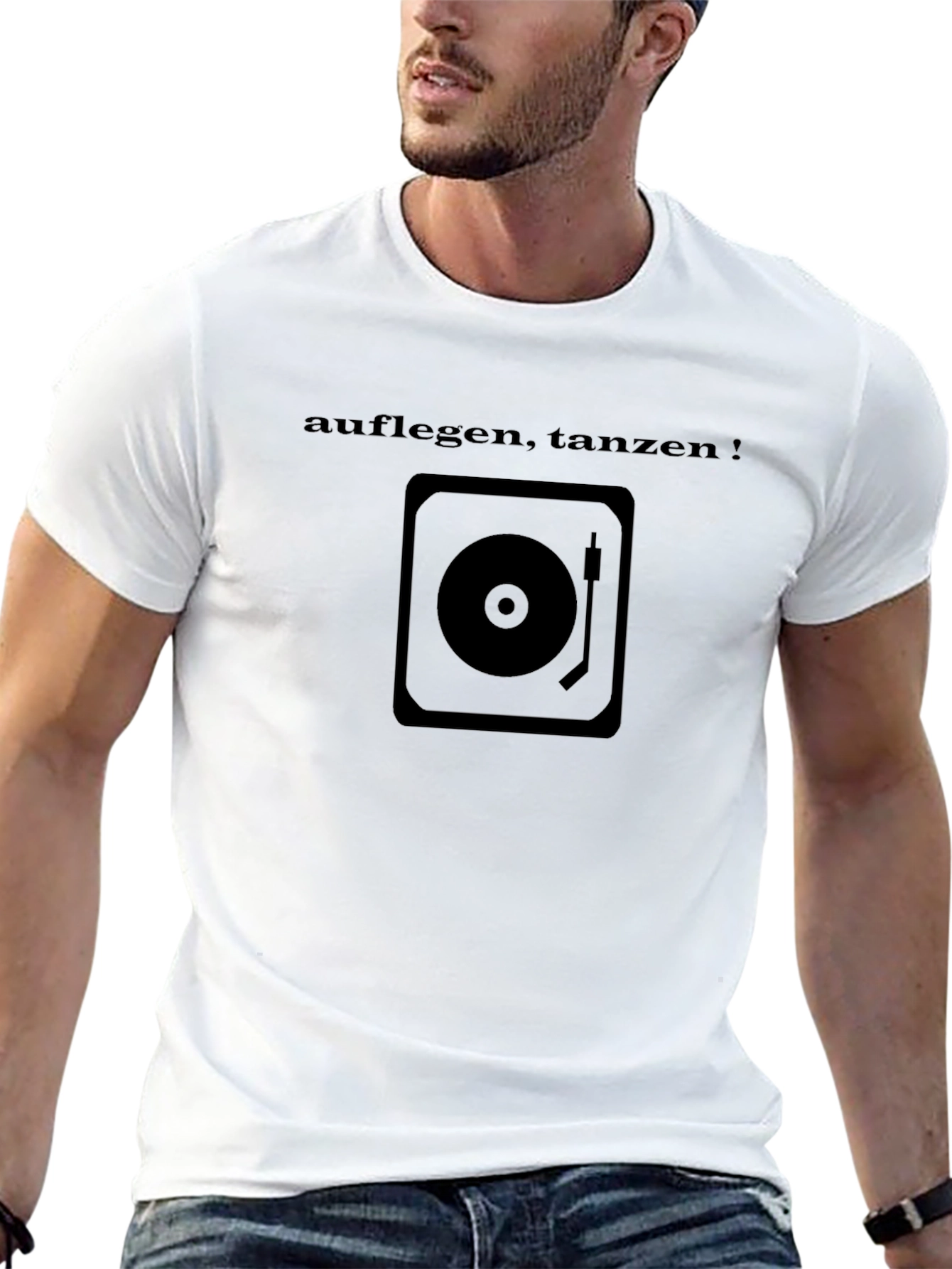 DJ Turntable Black T-Shirt - Auflegen Tanzen!