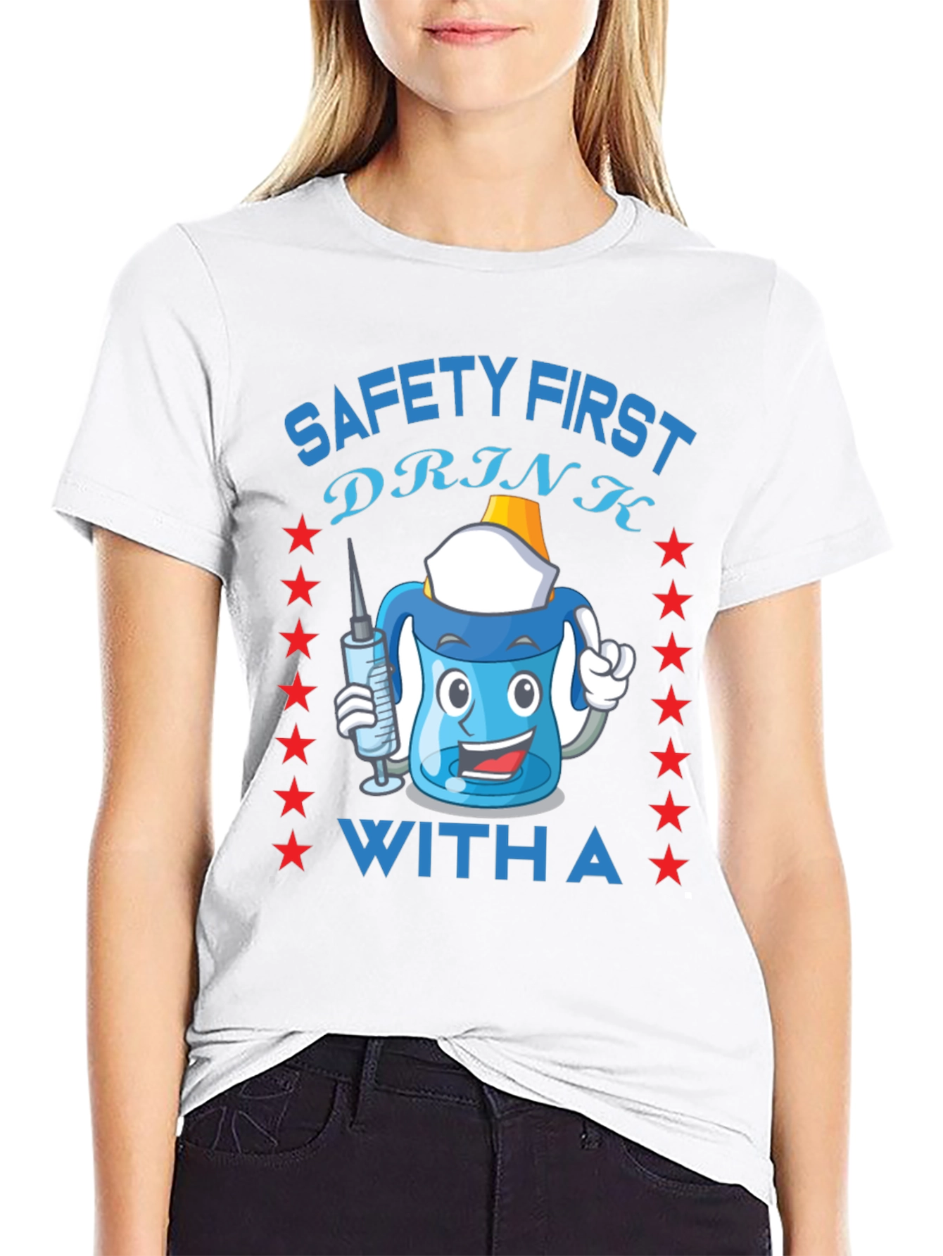 Safety First Funny Drinking T-Shirt