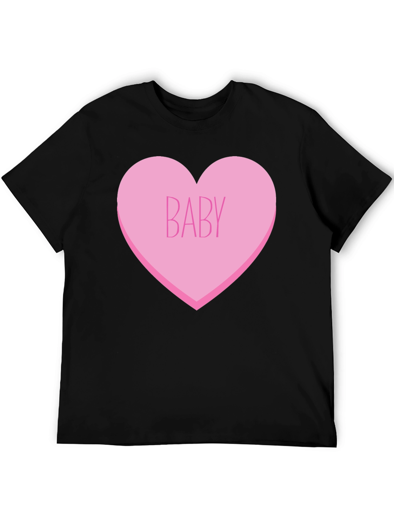 Baby Heart Graphic Tee - Black