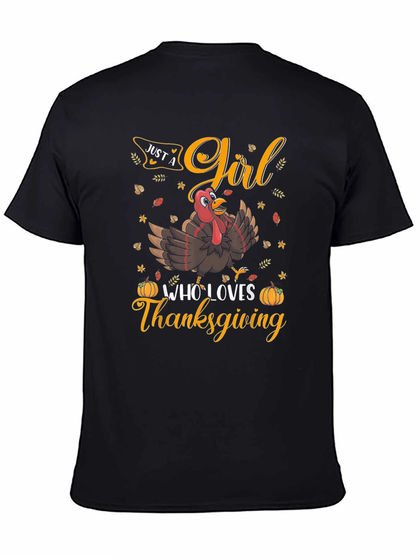 Thanksgiving Girl Turkey T-Shirt