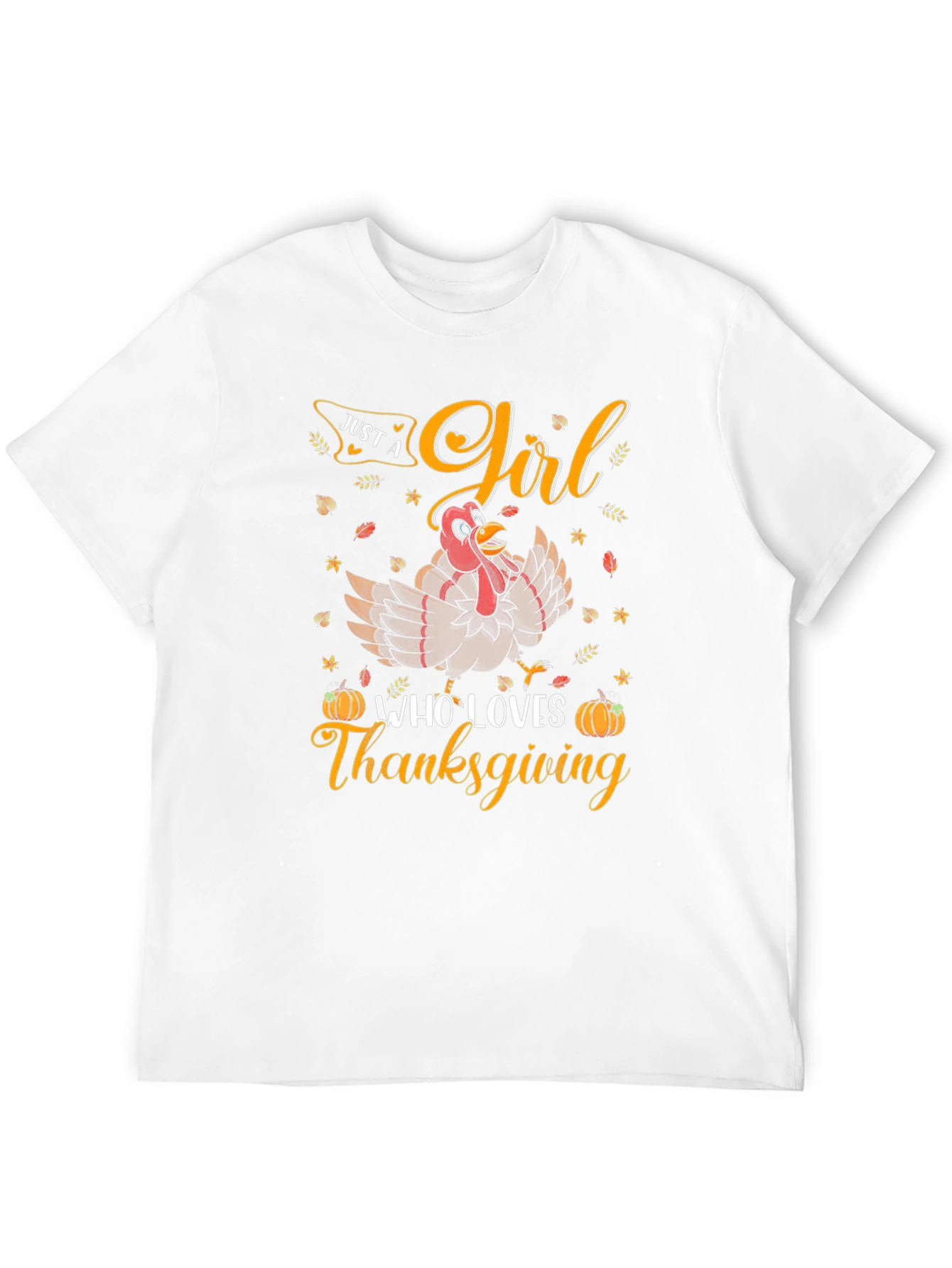Thanksgiving Girl Turkey T-Shirt