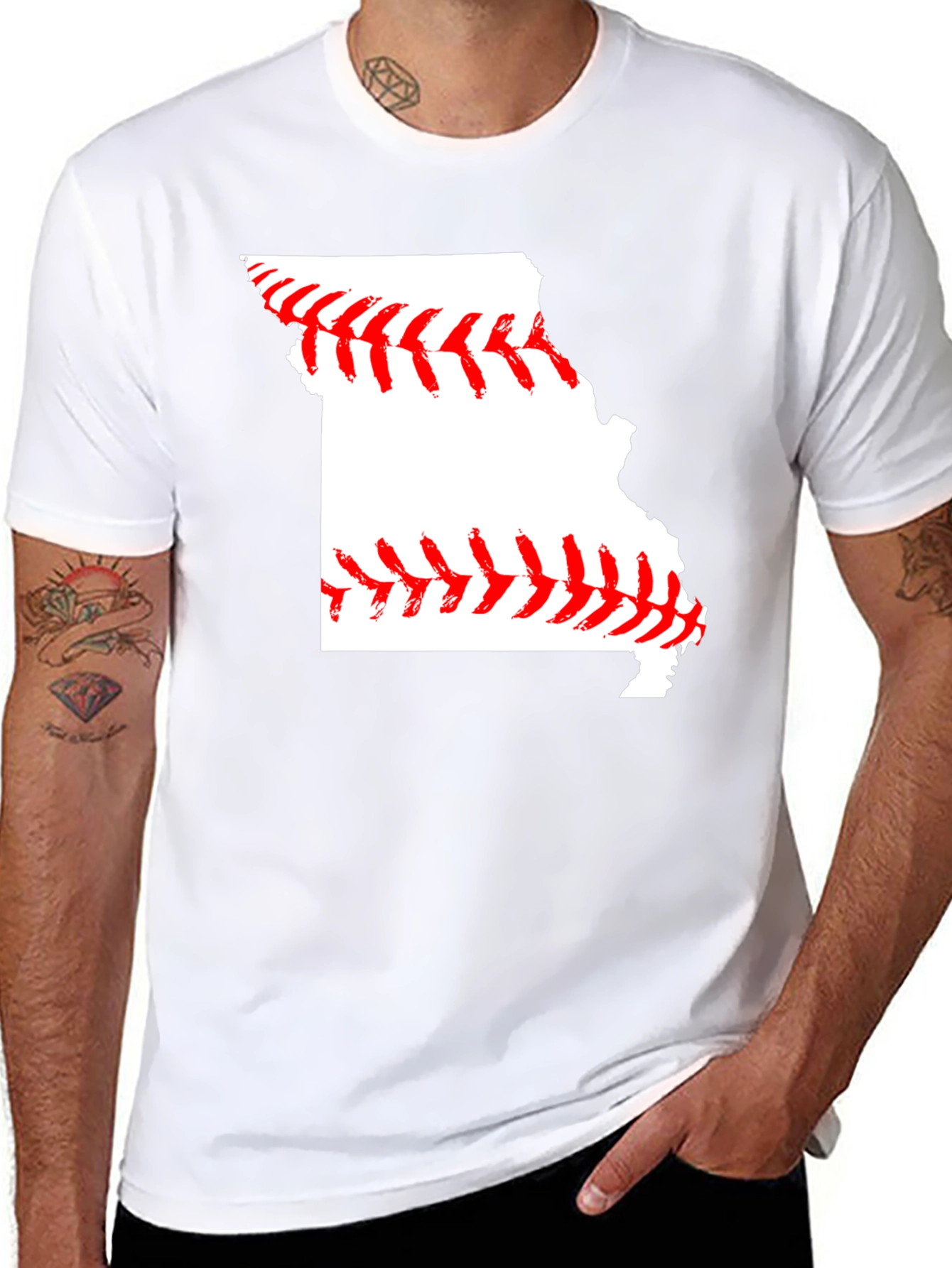 Missouri Baseball State Pride Tee