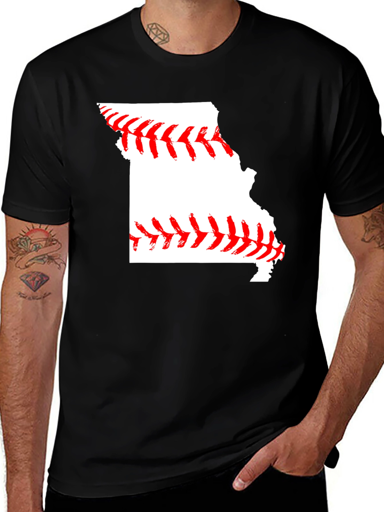 Missouri Baseball State Pride Tee