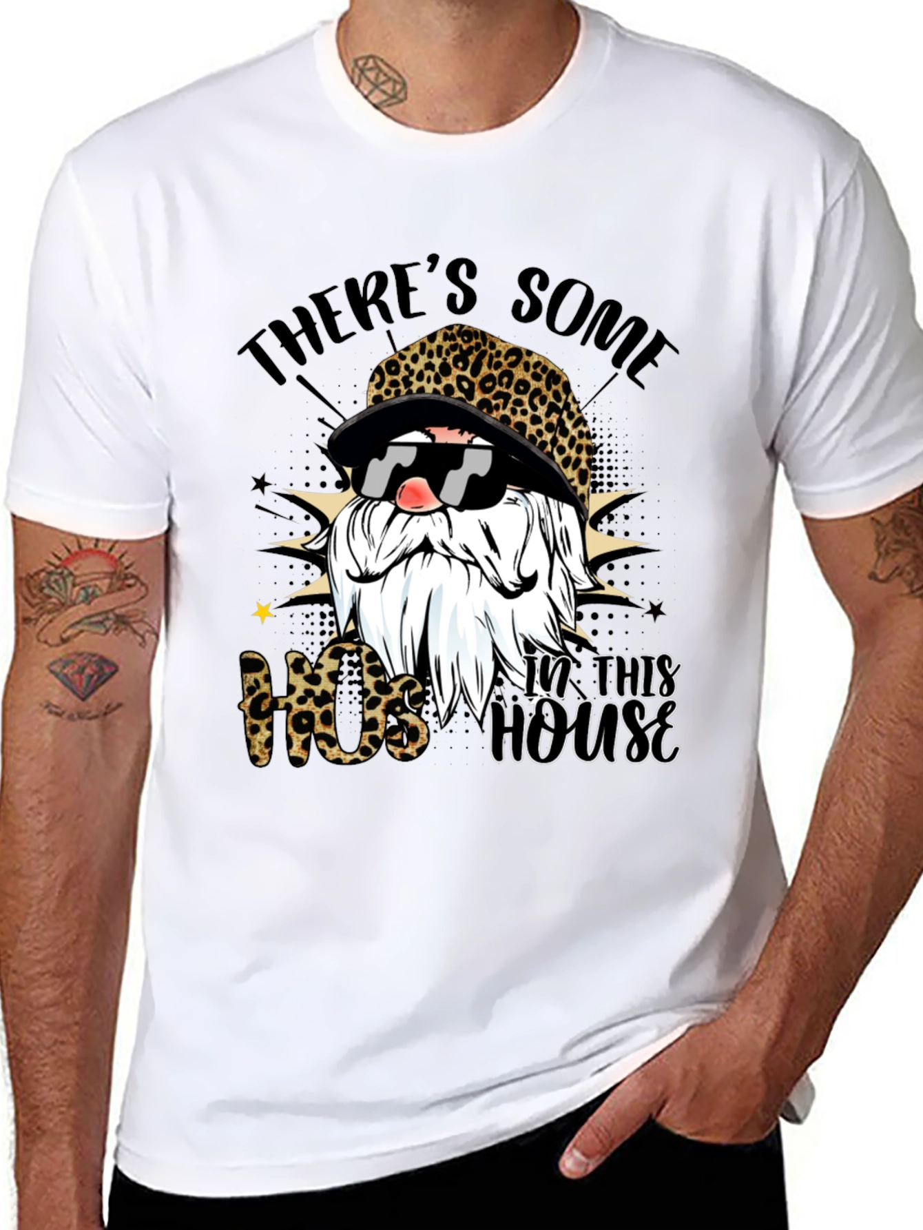 Leopard Gnome T-Shirt - Hos in this house