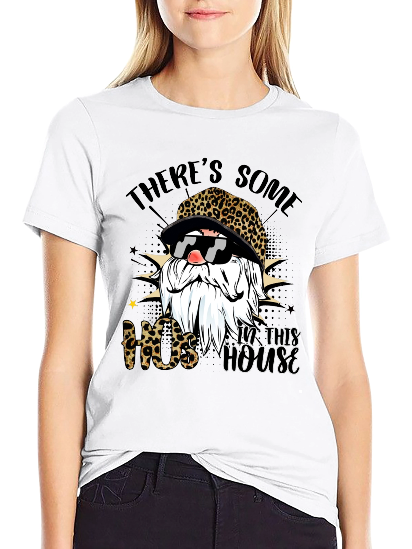 Leopard Gnome T-Shirt - Hos in this house
