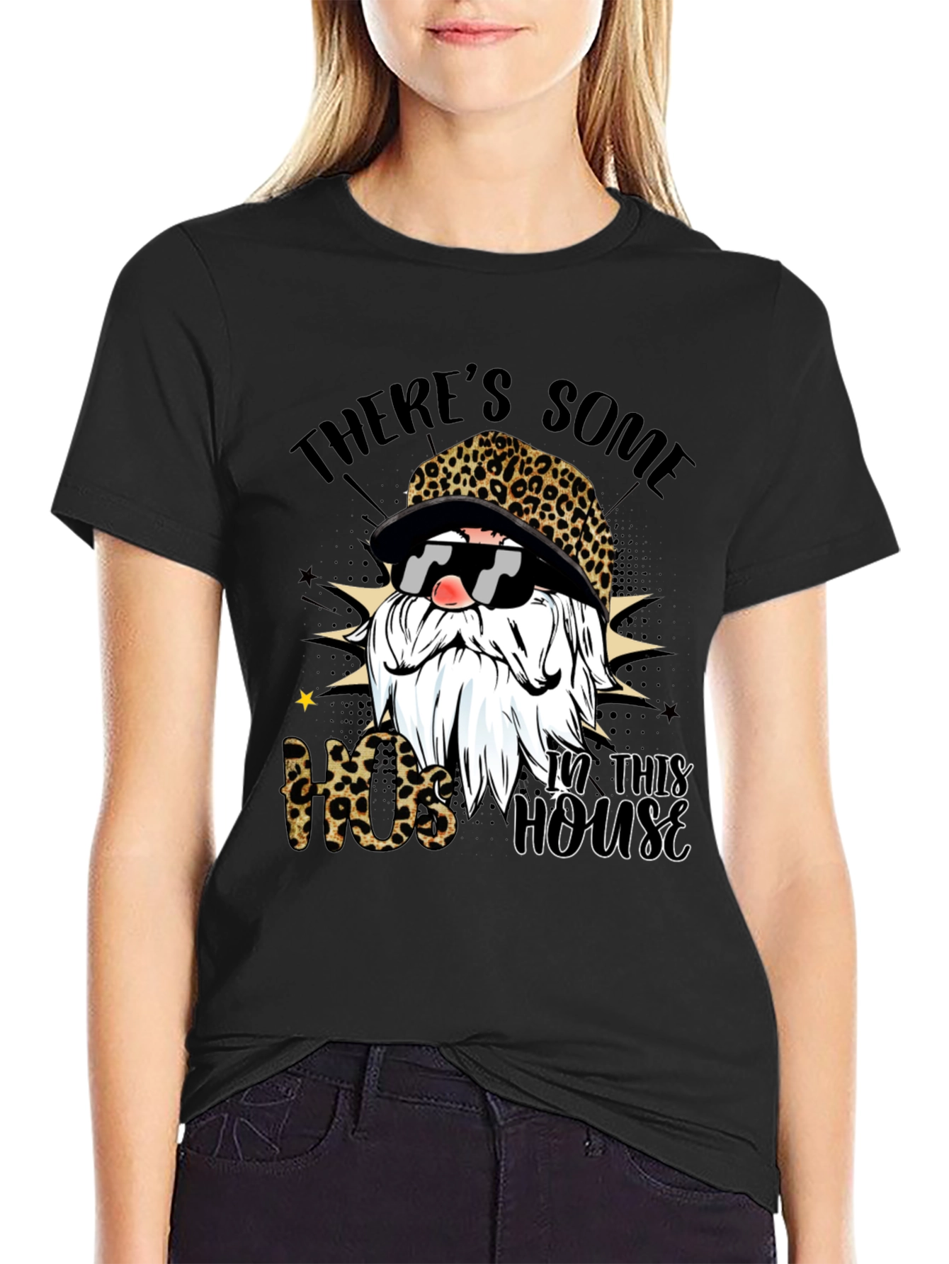 Leopard Gnome T-Shirt - Hos in this house