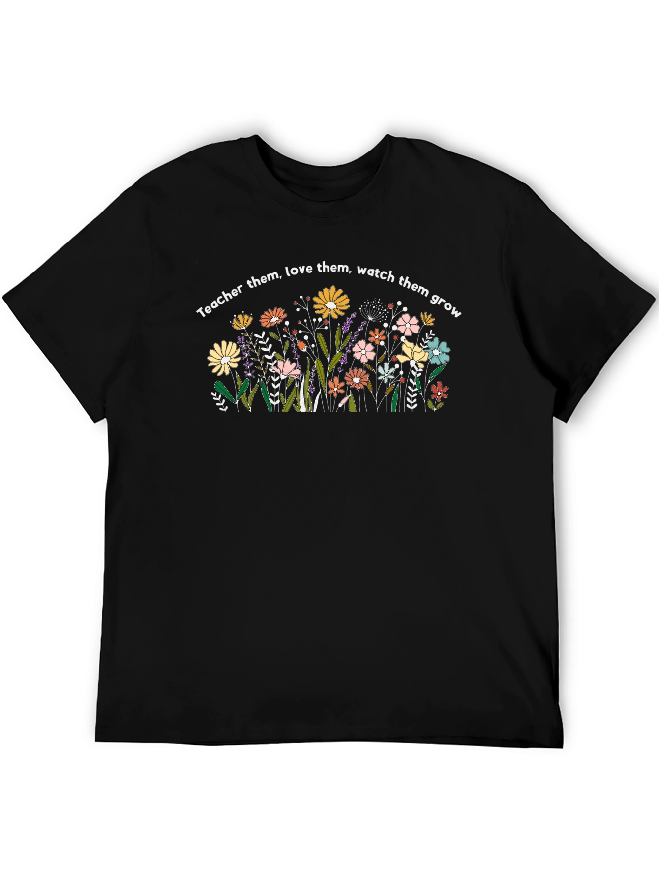 Teacher Love & Grow Floral T-Shirt