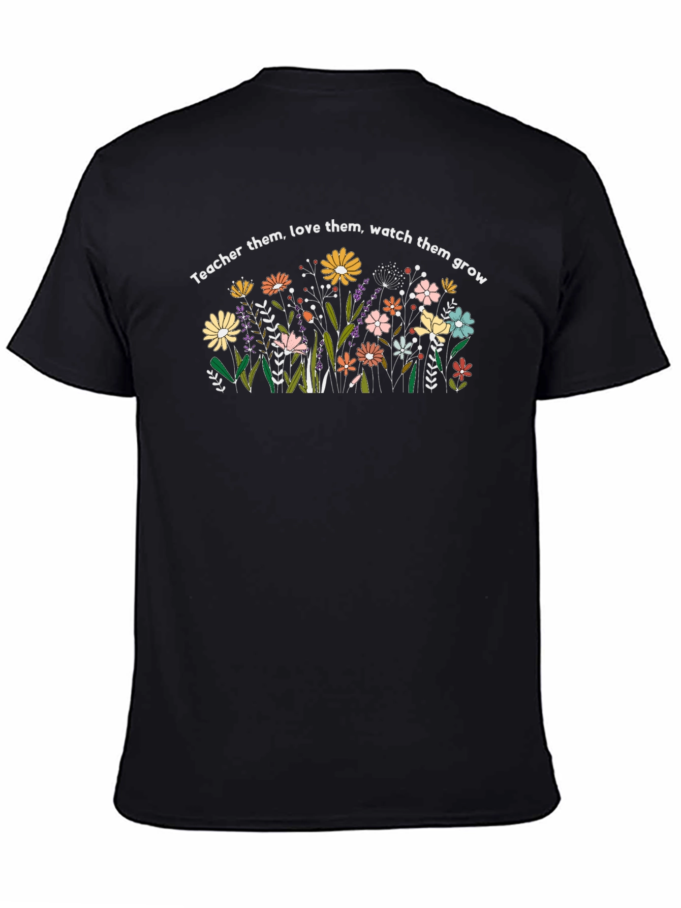 Teacher Love & Grow Floral T-Shirt