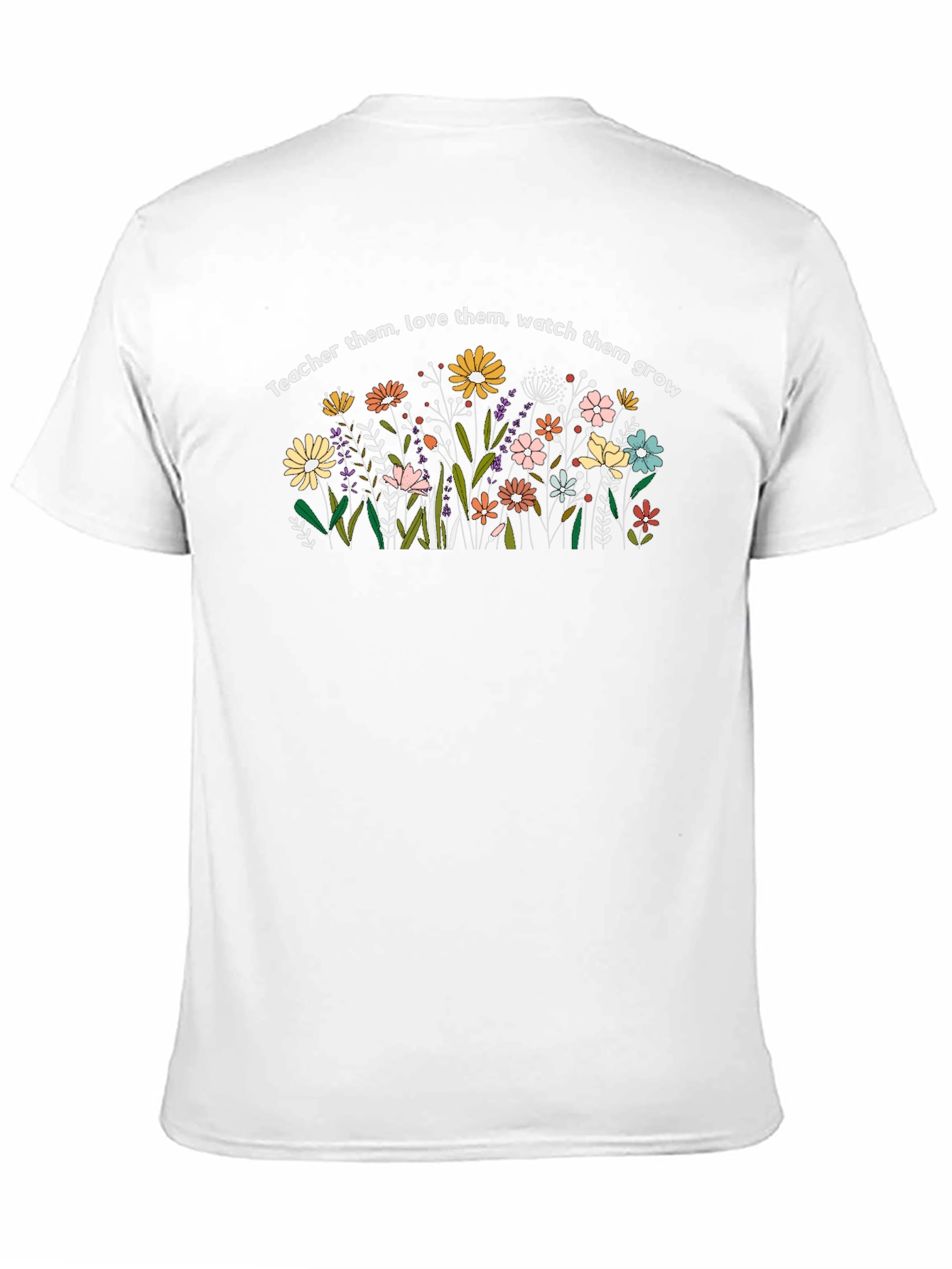 Teacher Love & Grow Floral T-Shirt