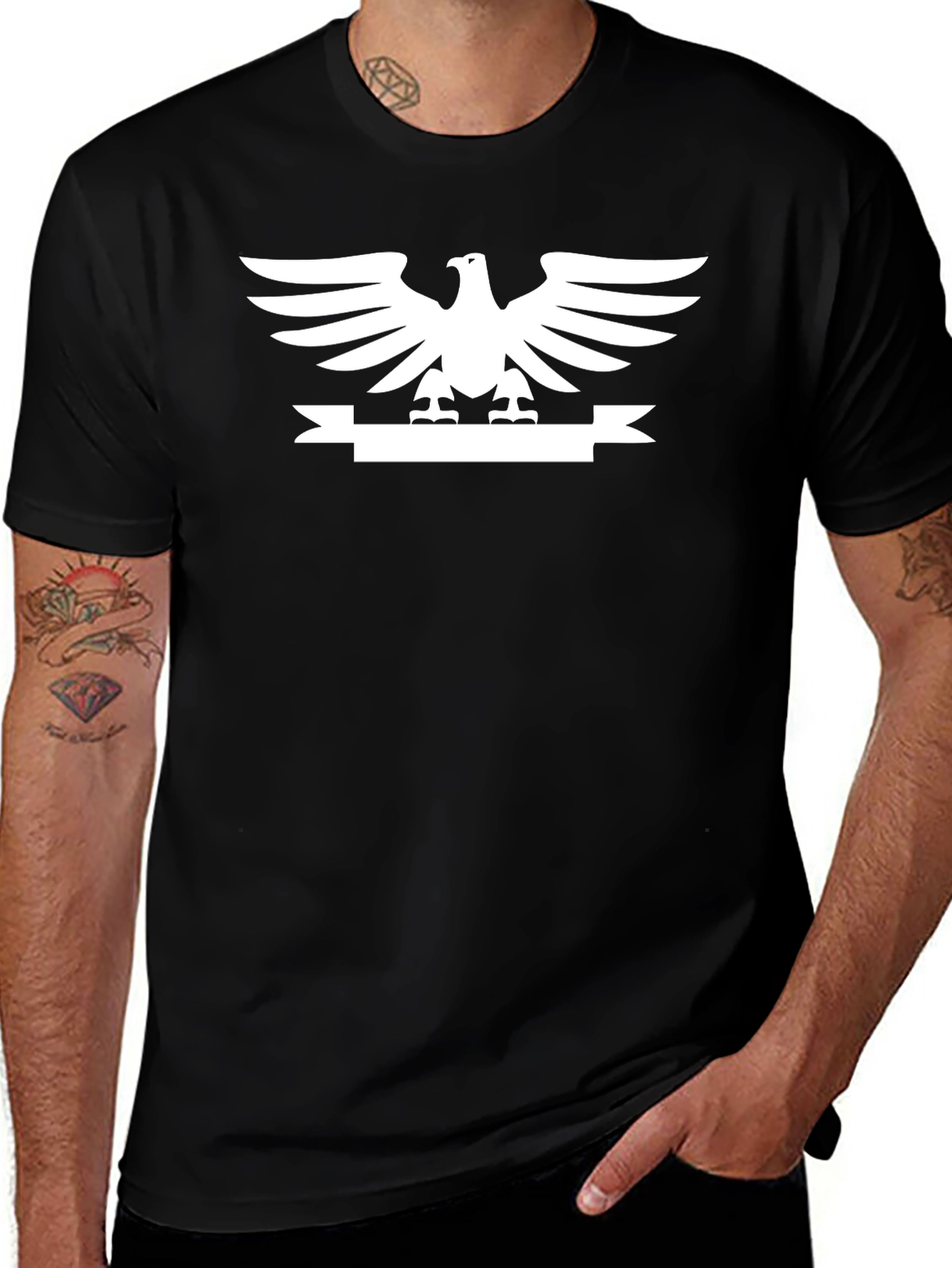 Eagle Crest Graphic Tee - Black